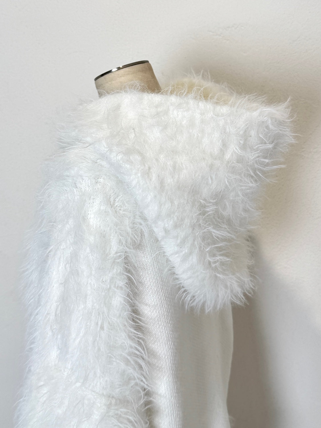 [UNISEX] Shaggy ドッキング KNIT フーディー