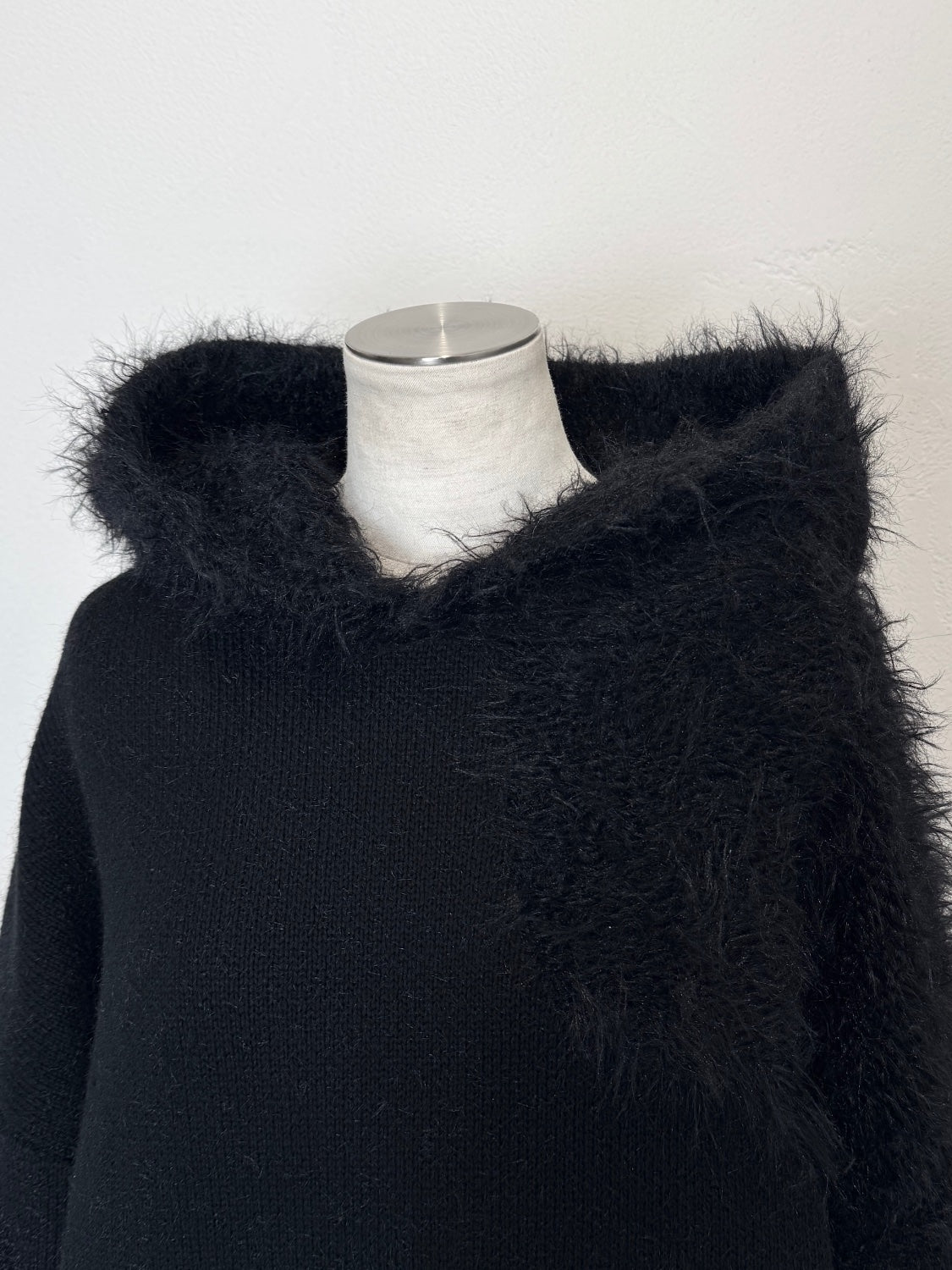 [UNISEX] Shaggy ドッキング KNIT フーディー