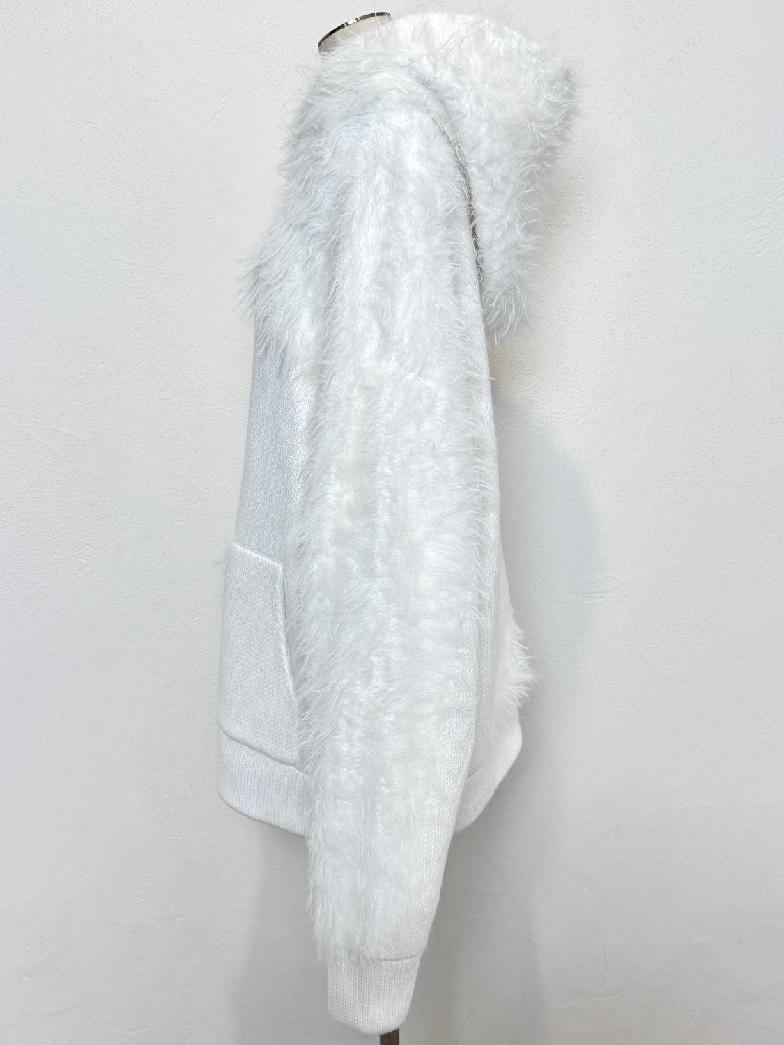 [UNISEX] Shaggy ドッキング KNIT フーディー