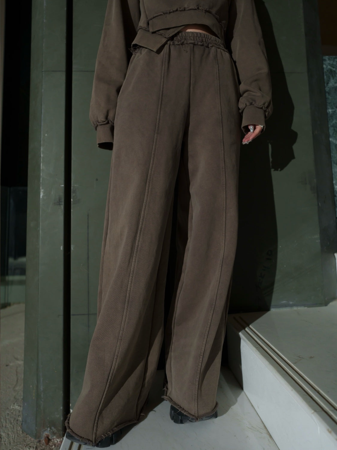 Washed カットオフ フーディー  Set-up