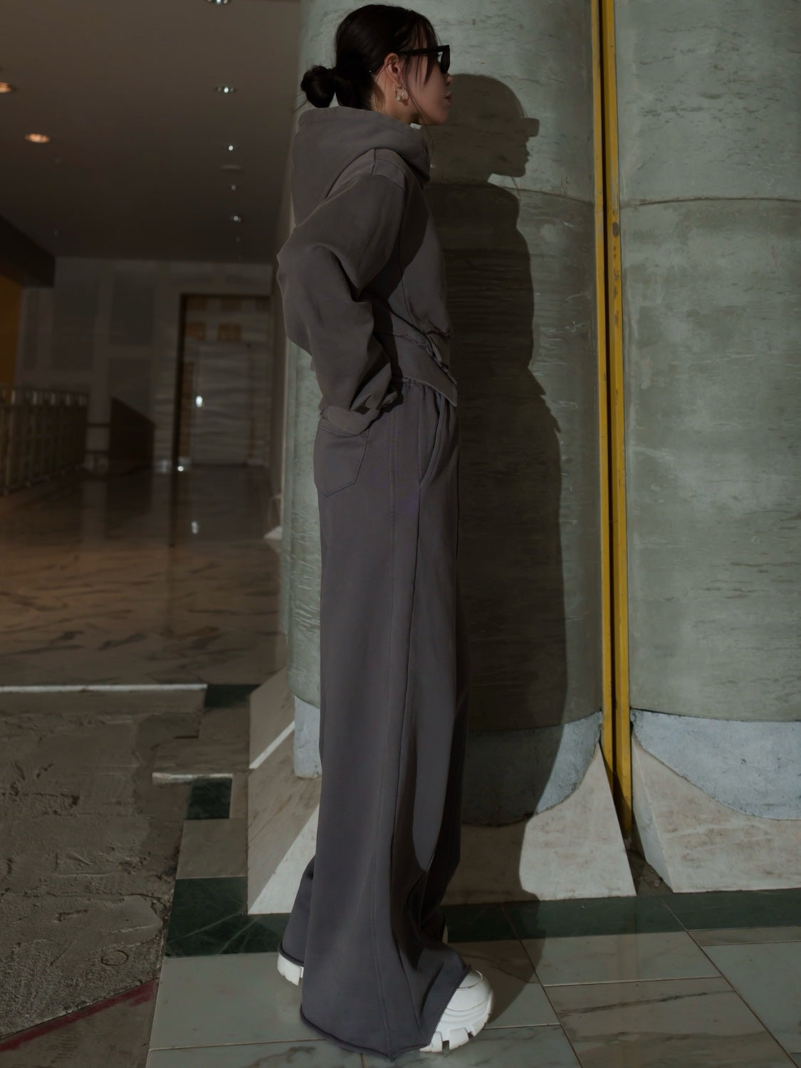 Washed カットオフ フーディー  Set-up