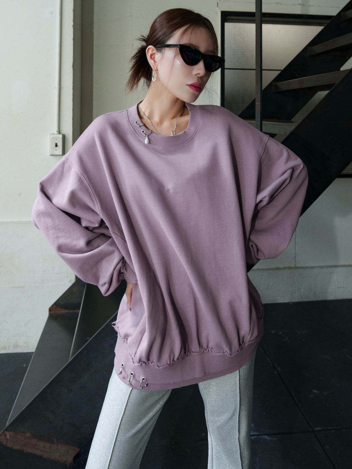 [UNISEX] Washed パヴェドロップ プルオーバー