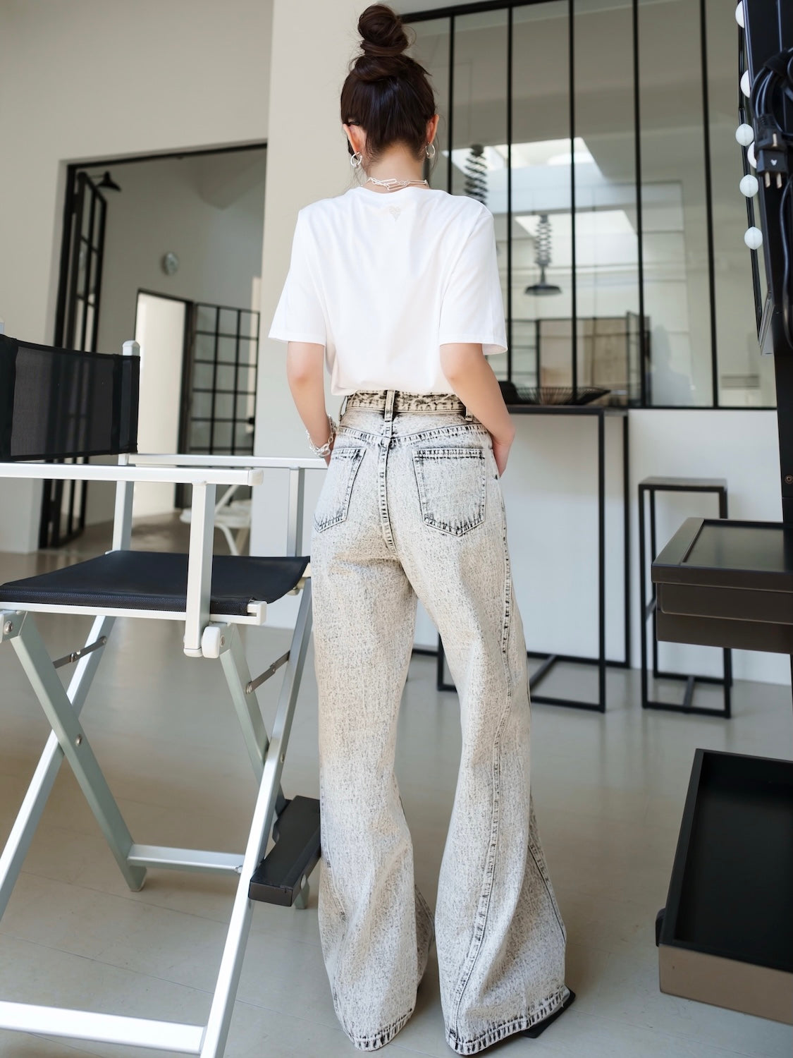 ダイアゴナル シーム ワイド DENIM