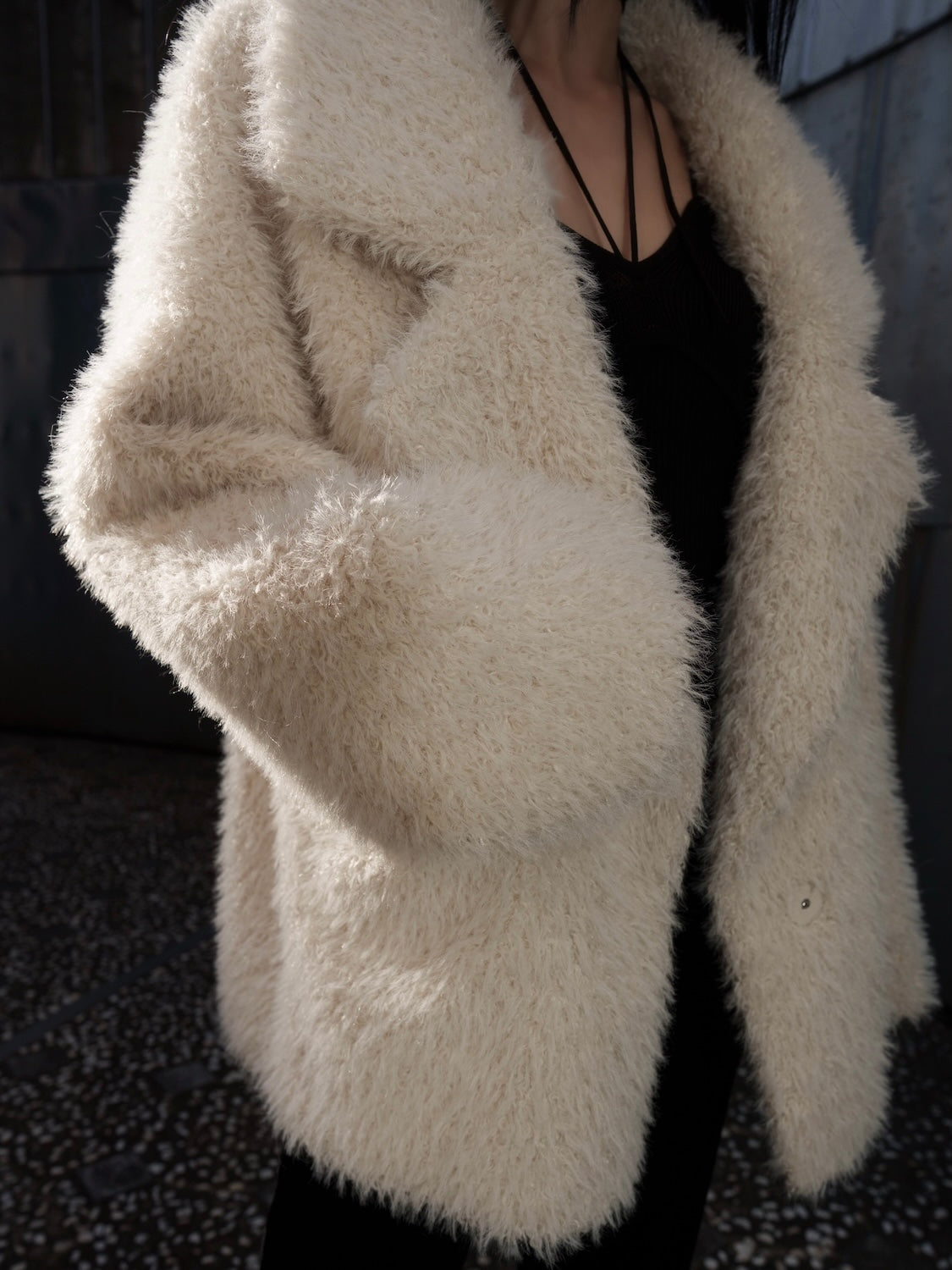 Suede ボンディング Fur コート