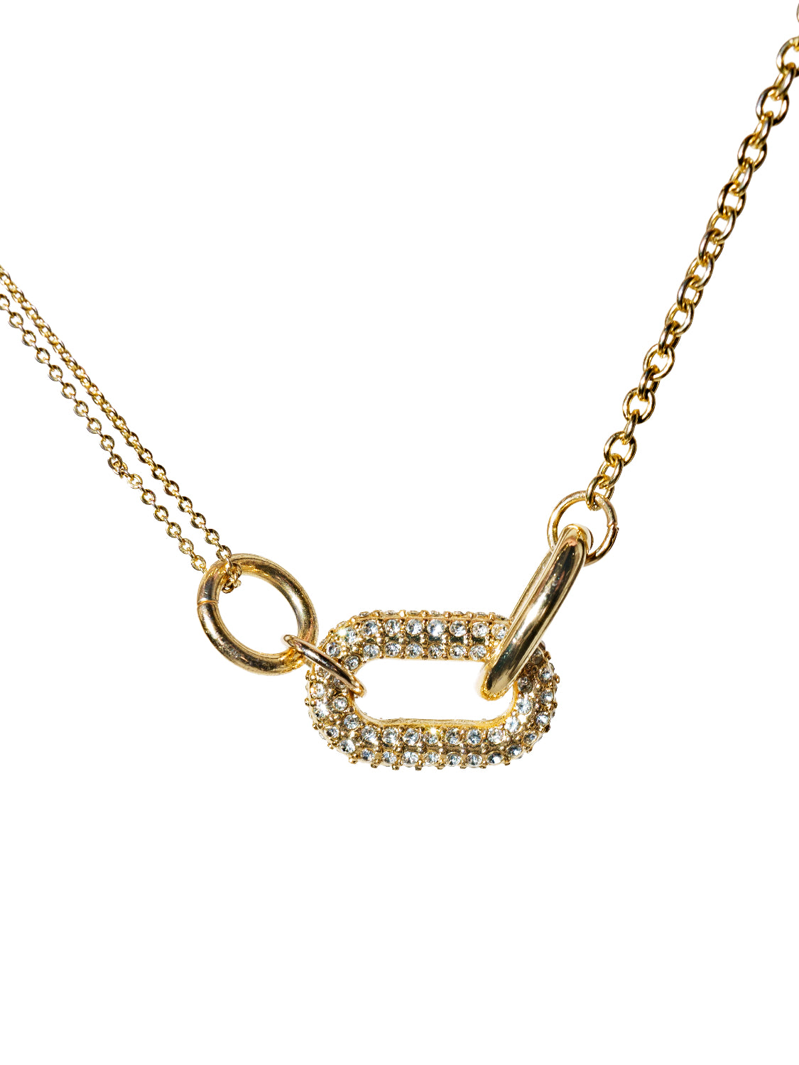 Oval Link レイヤード チェーンネックレス
