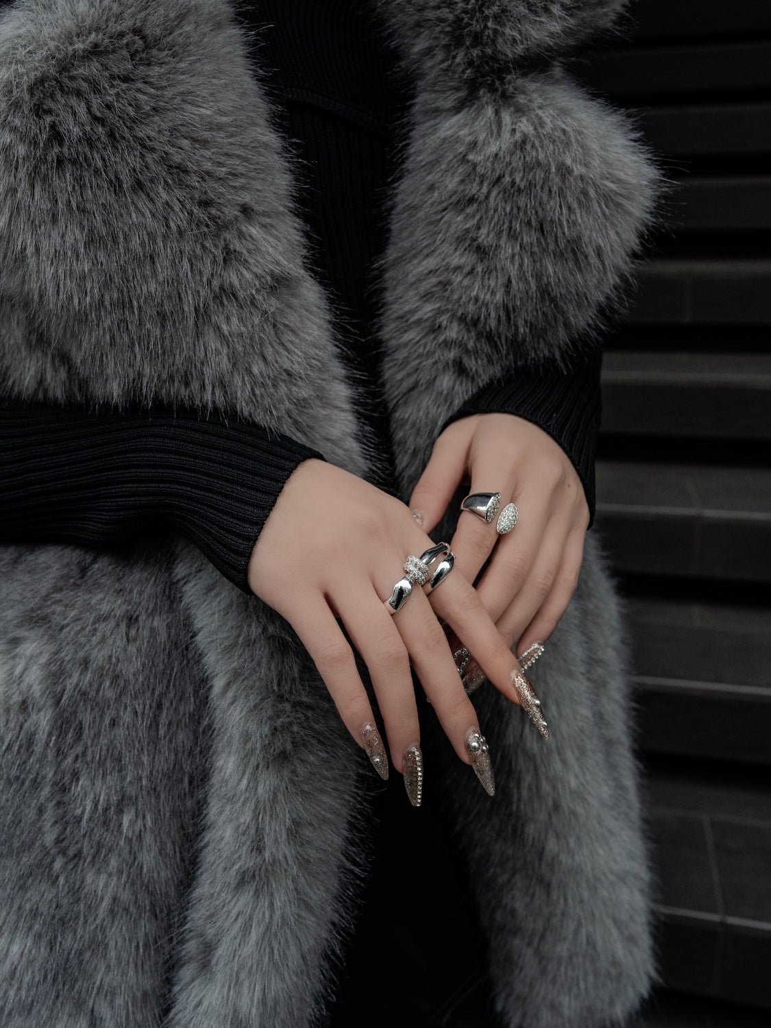 パヴェチャーム NUANCE Twin リング