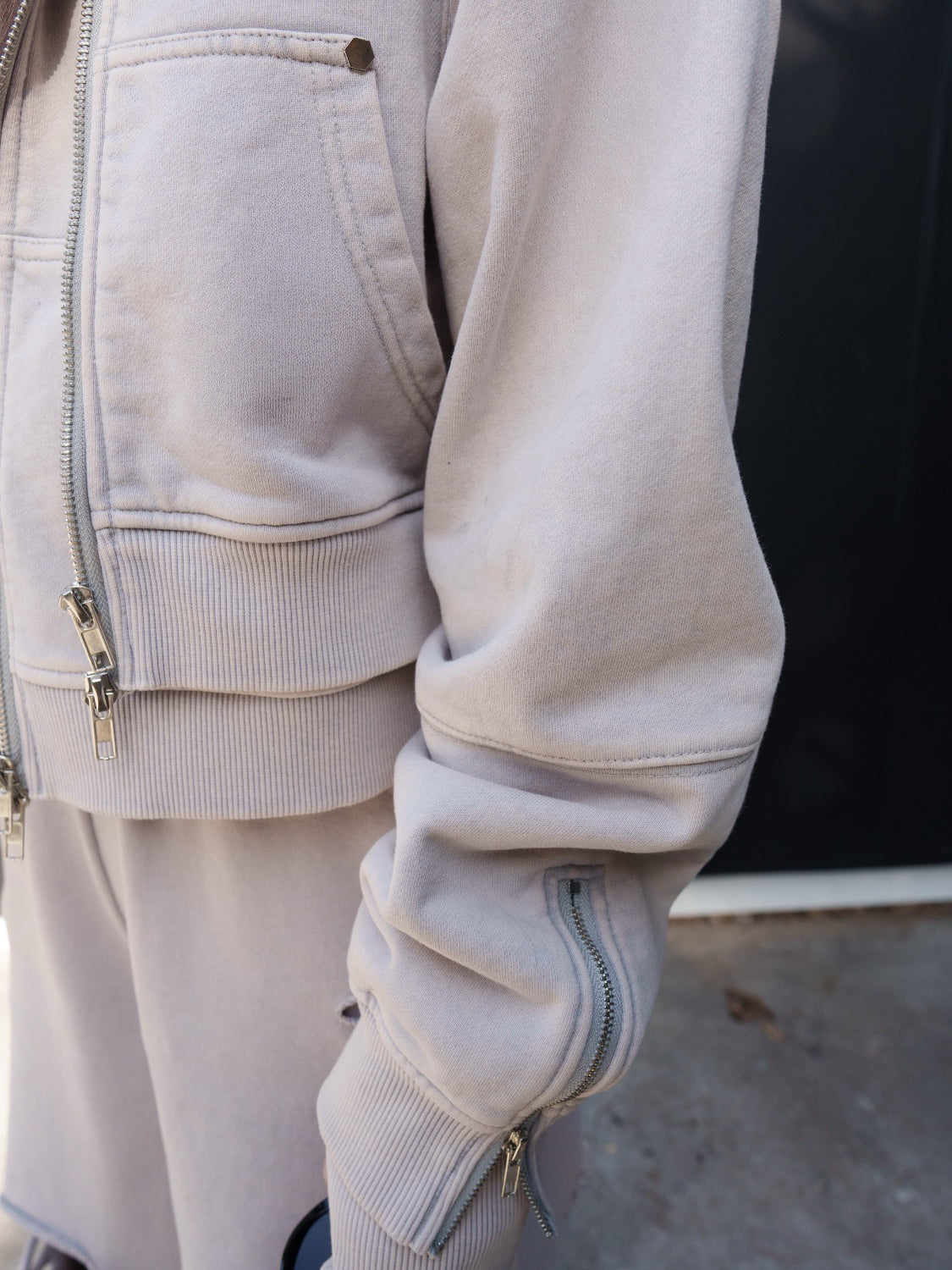 [Short] ピグメント Multi Zip レイヤードフーディー