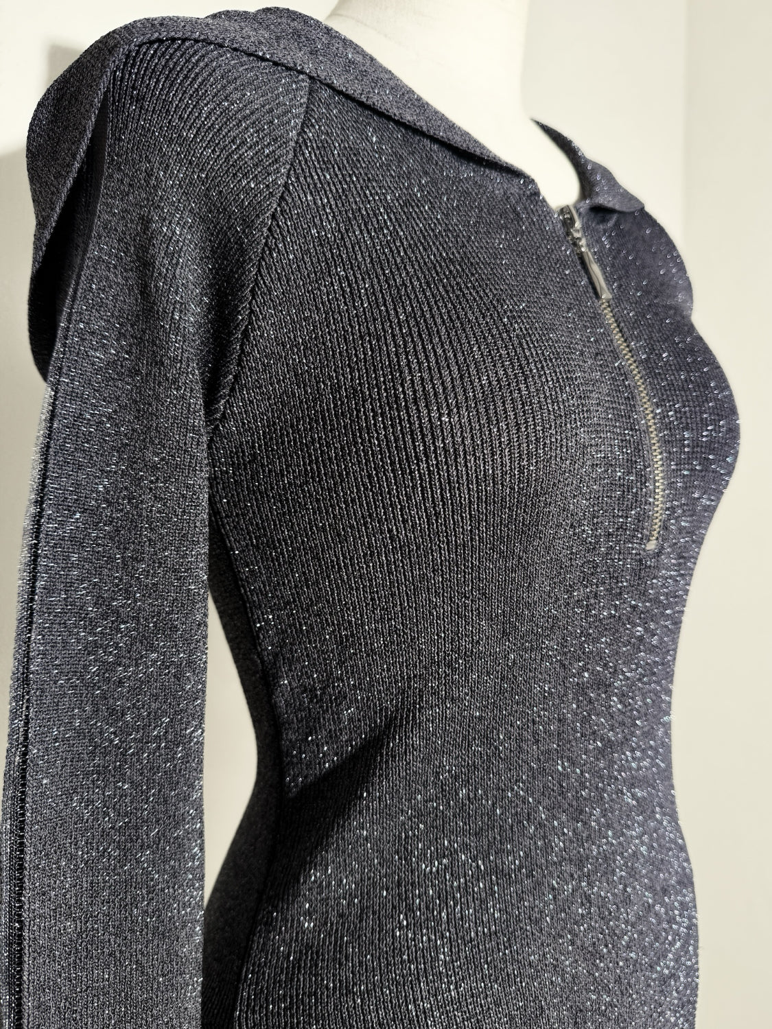 シアーライン Half ジップフーディー KNIT