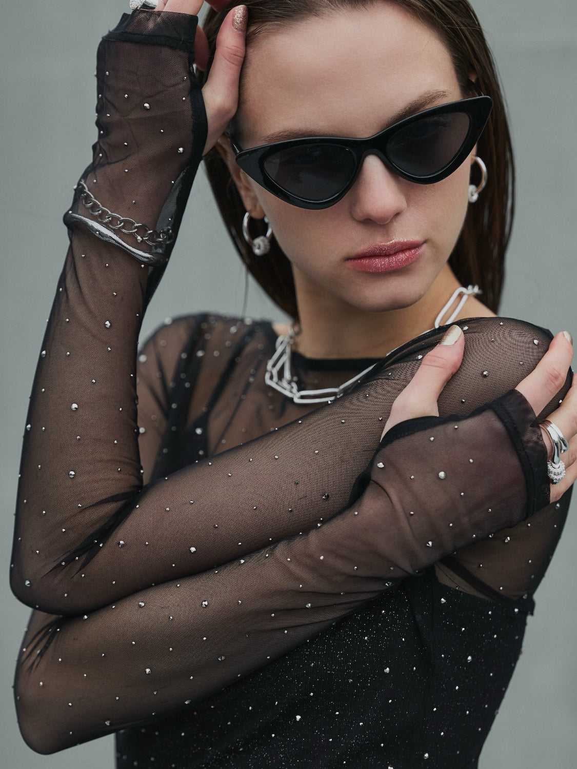 ストーン Sheer ロングスリーブ