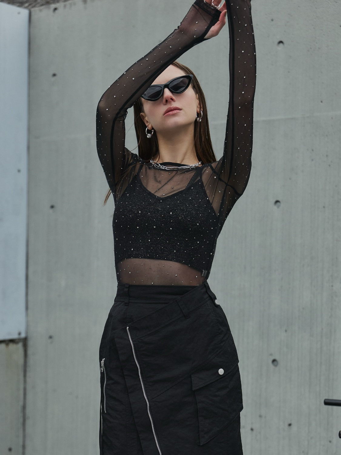 ストーン Sheer ロングスリーブ