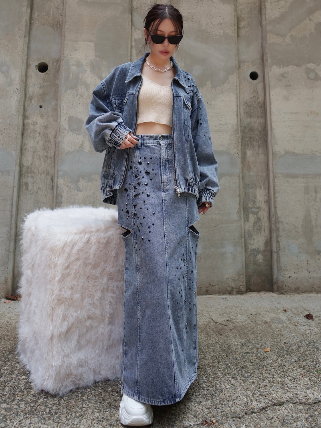 グラデストーン DENIM ブルゾン