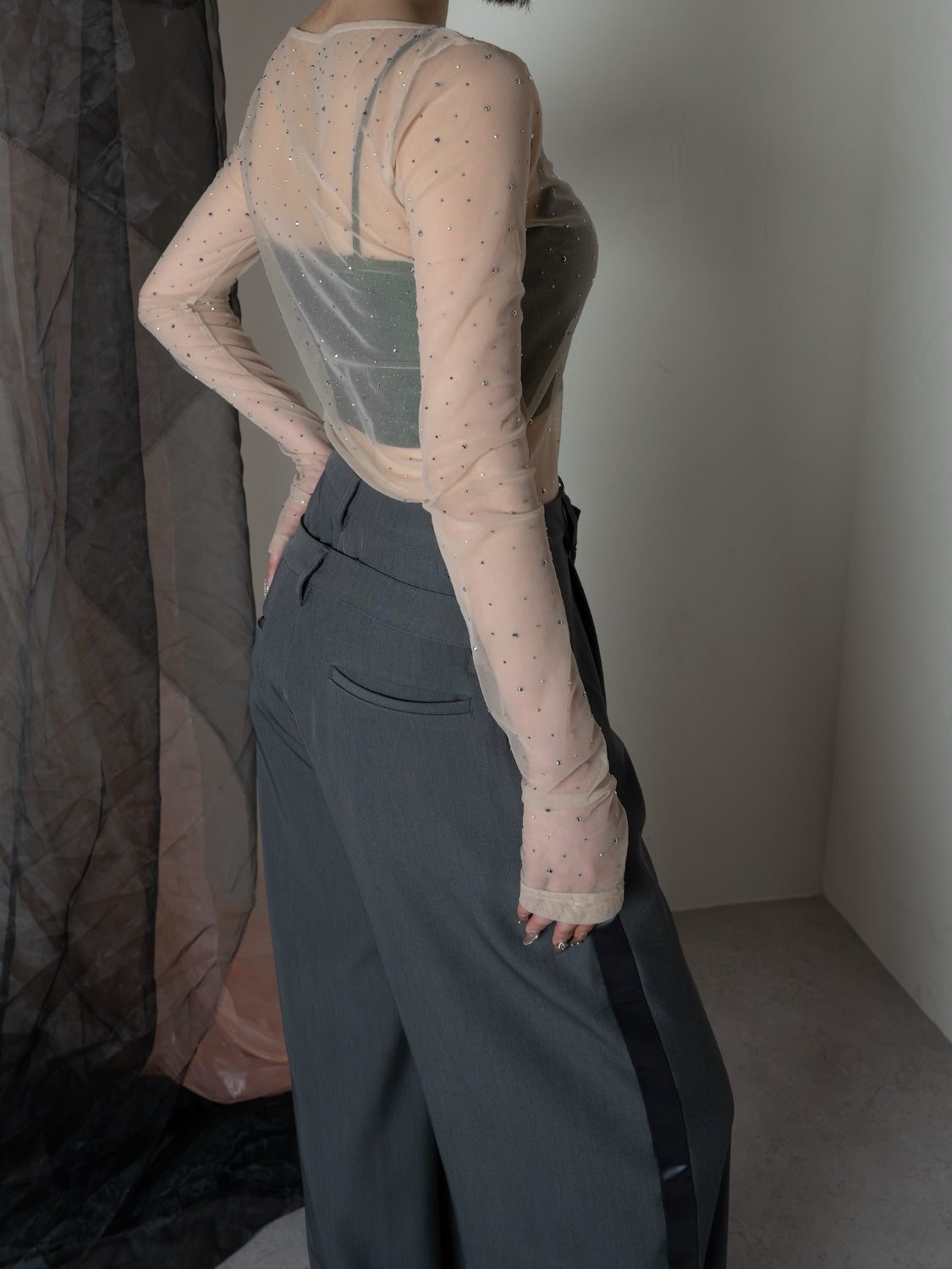 ストーン Sheer ロングスリーブ