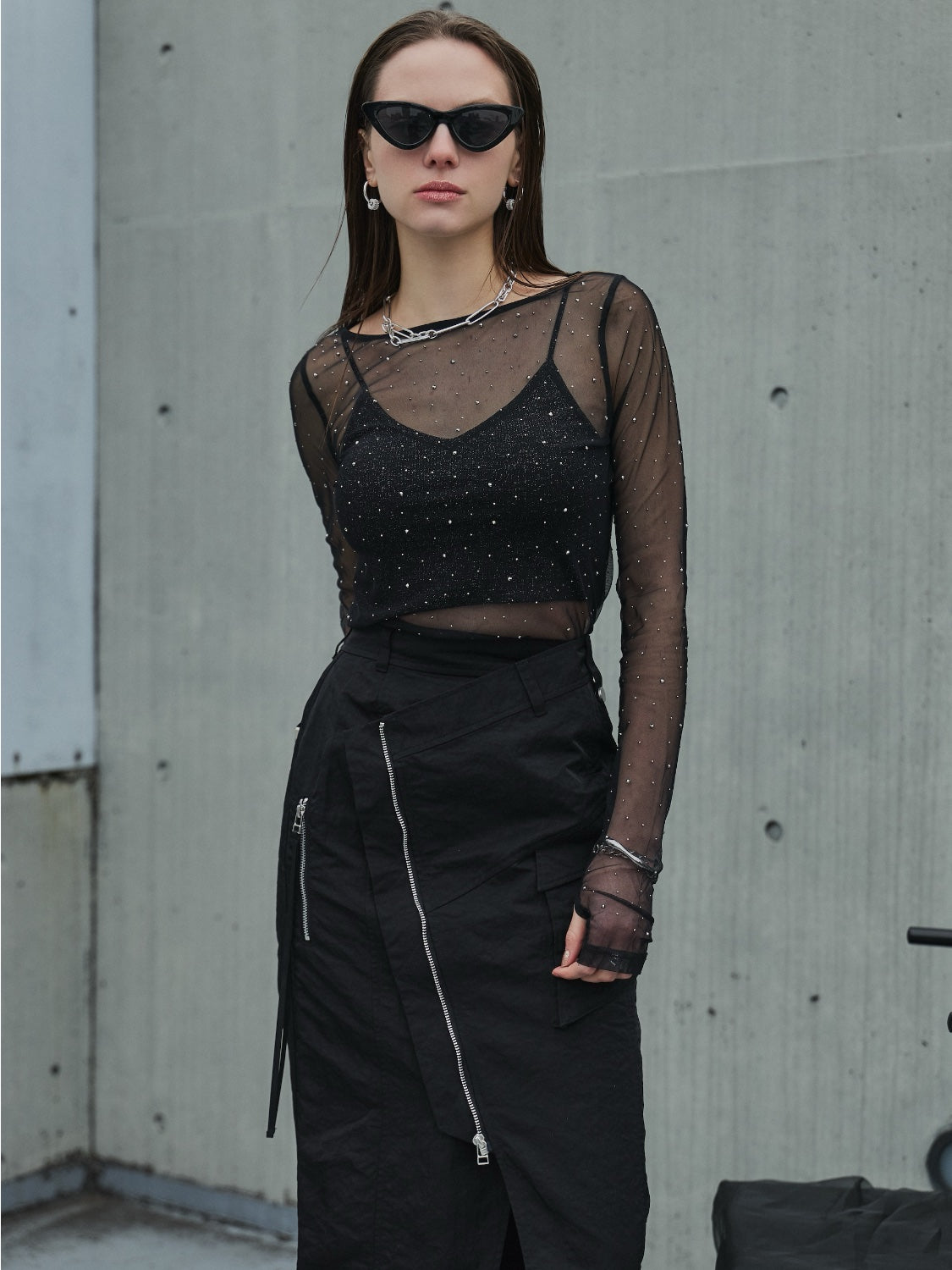 ストーン Sheer ロングスリーブ