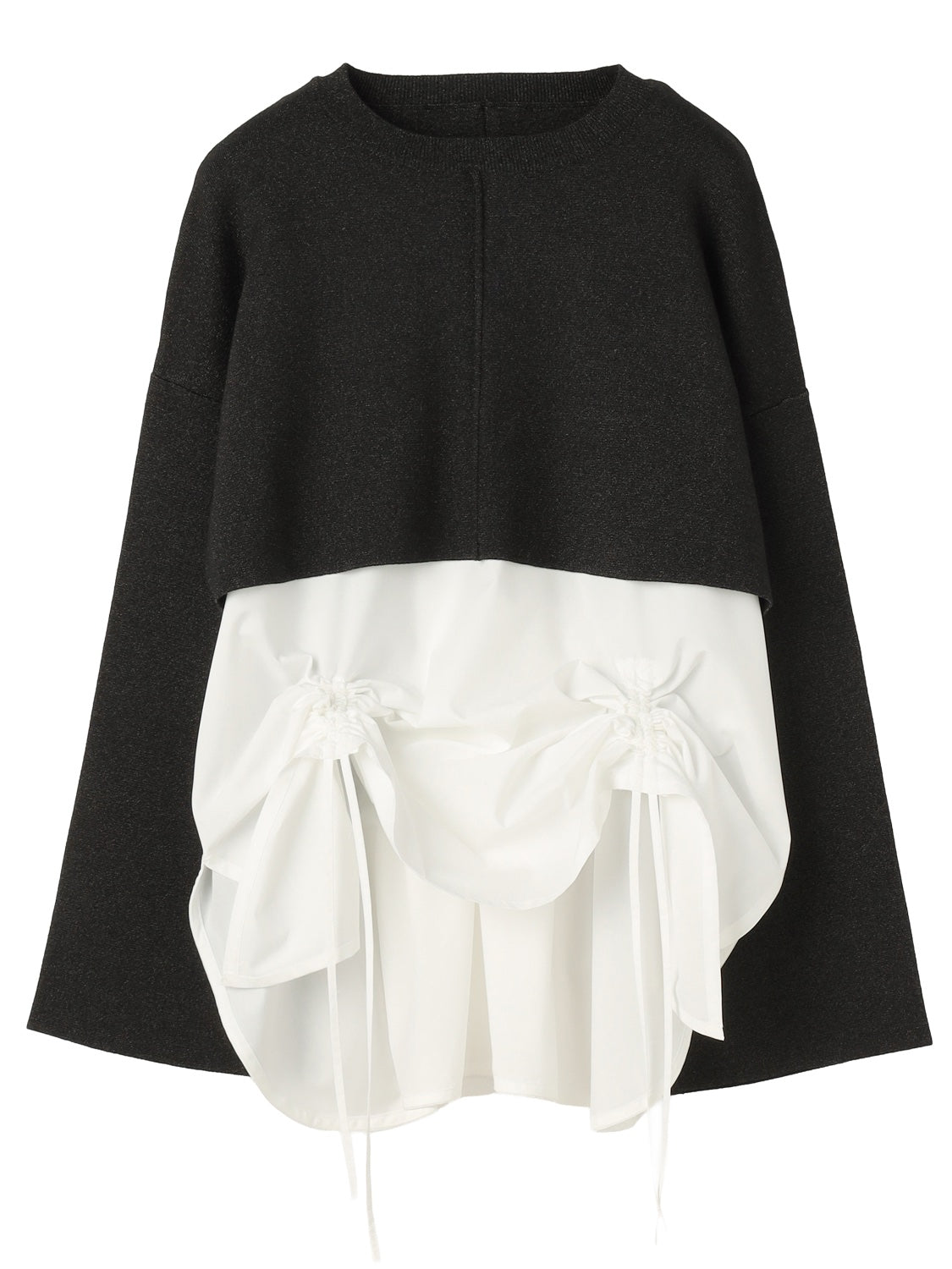 レイヤード KNIT & ブラウス セット