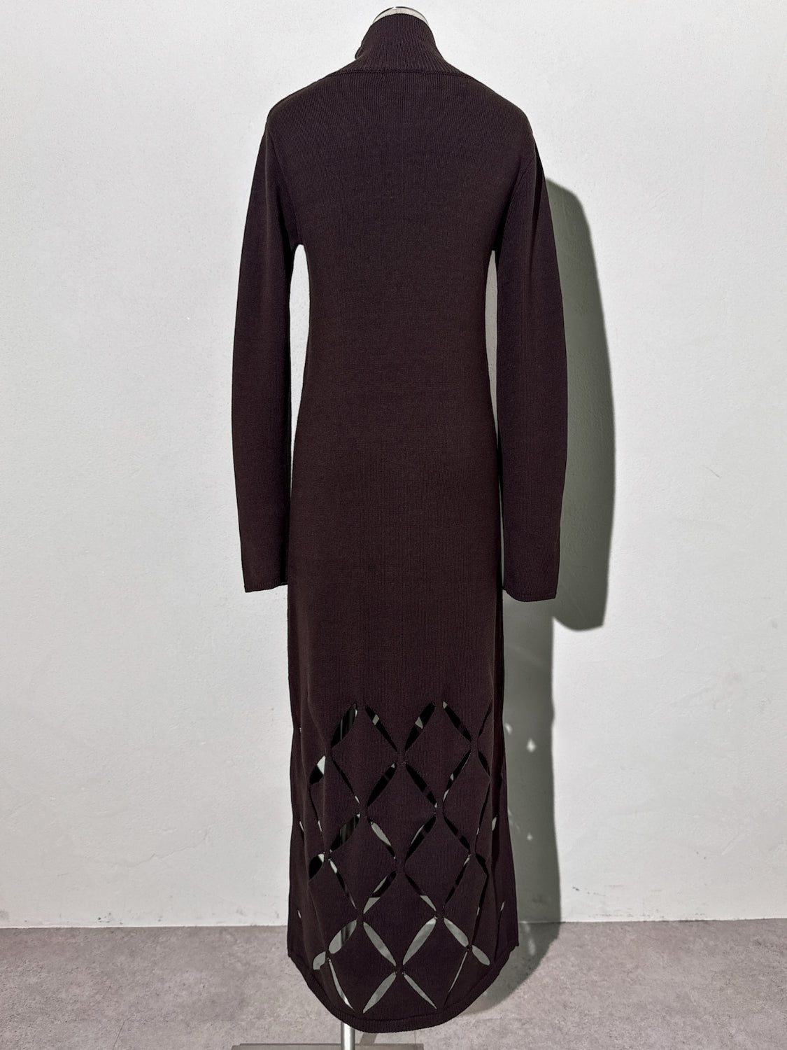 クロスカット デザイン KNIT ワンピース