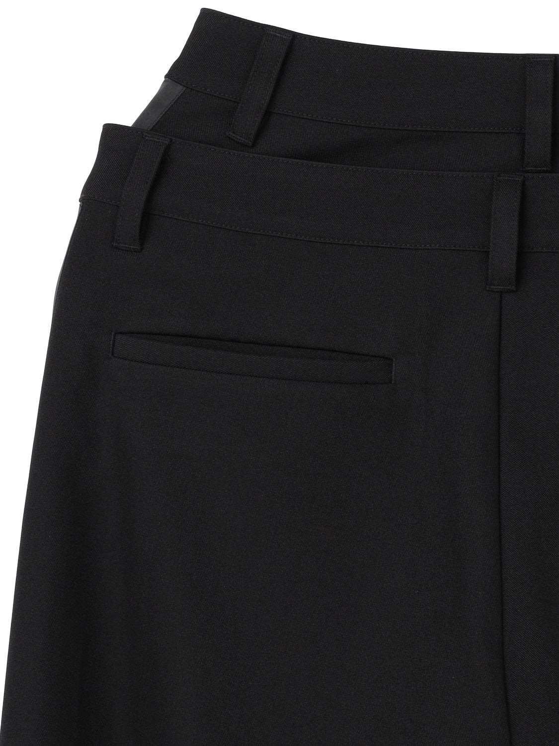 ダブル Waist ライン スラックス