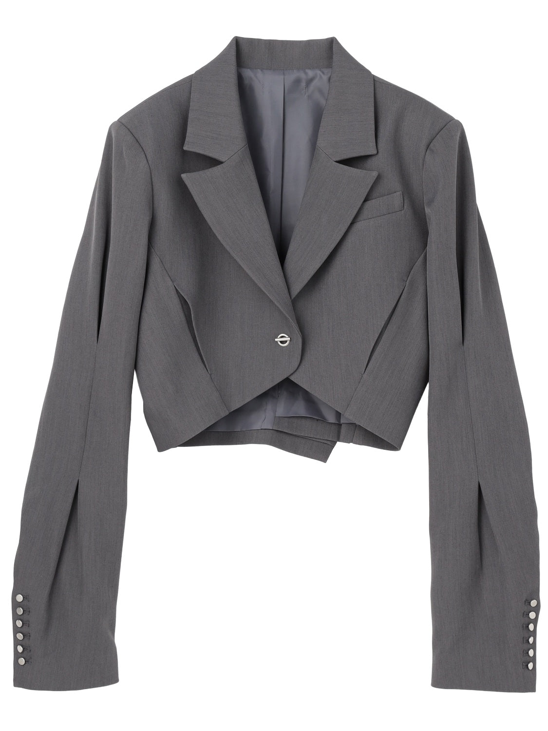 インタック Cropped テーラードジャケット