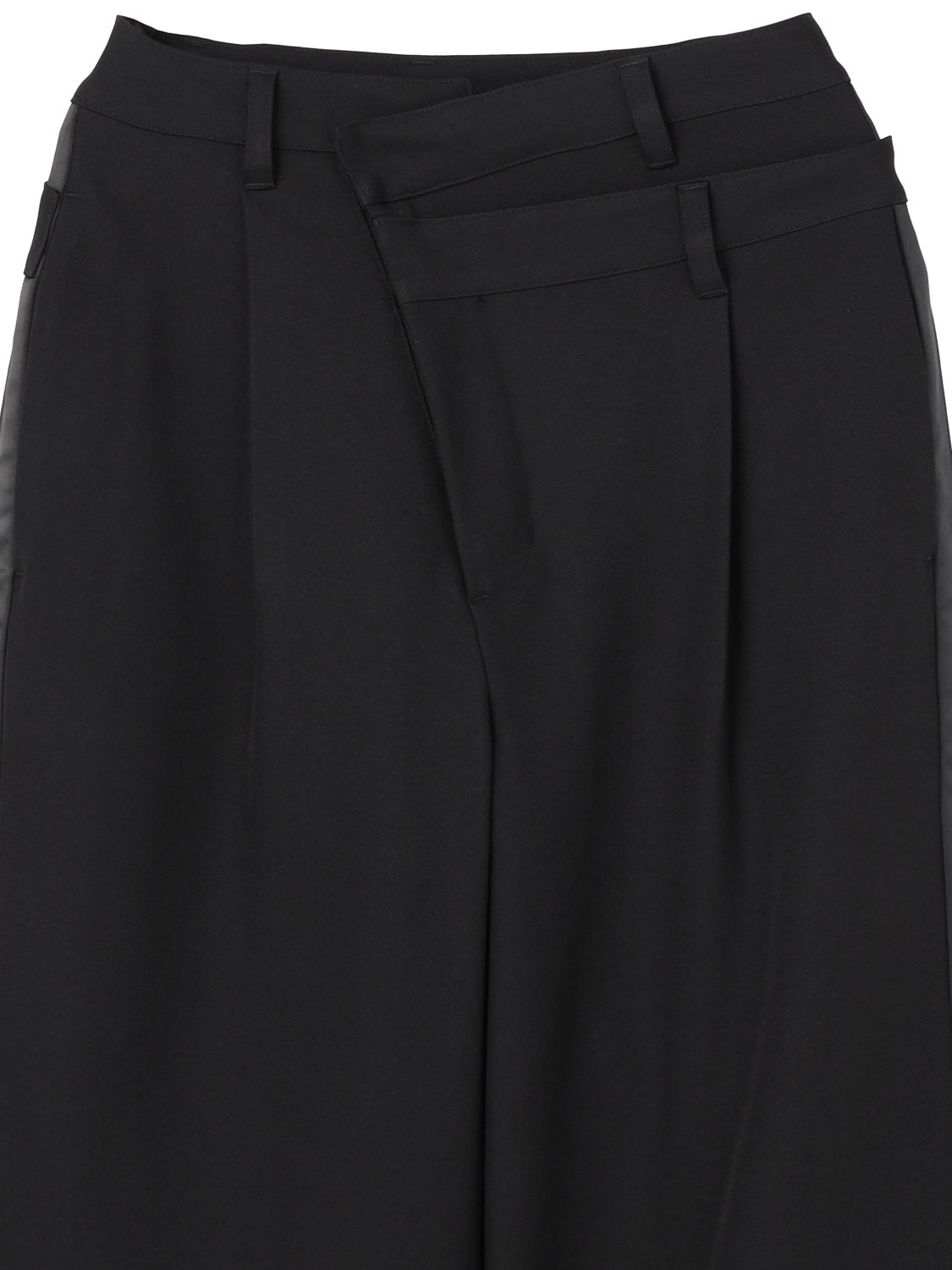 ダブル Waist ライン スラックス