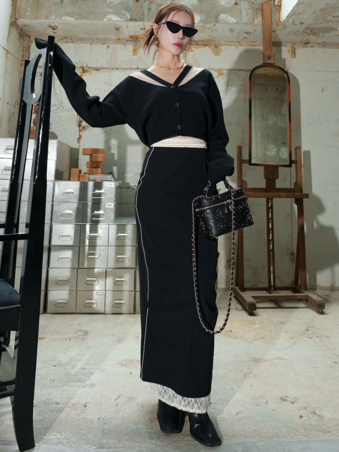 MODEL：159cm
