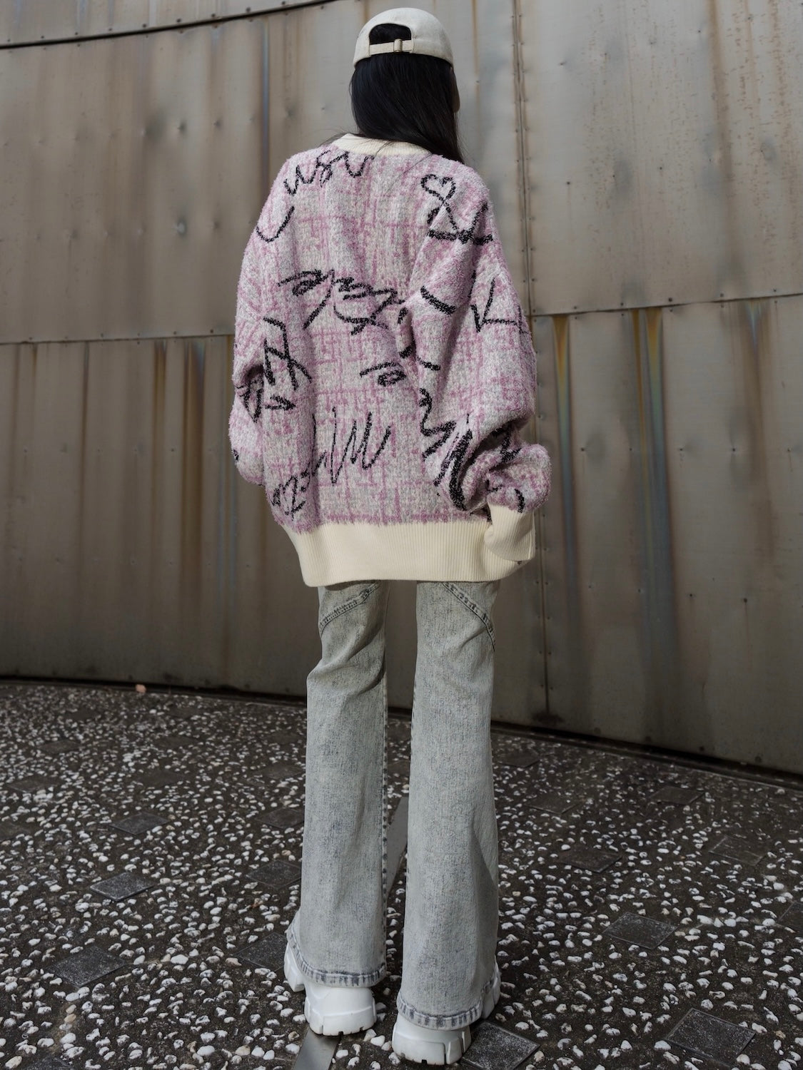 ツイードライク グラフィティ KNIT プルオーバー