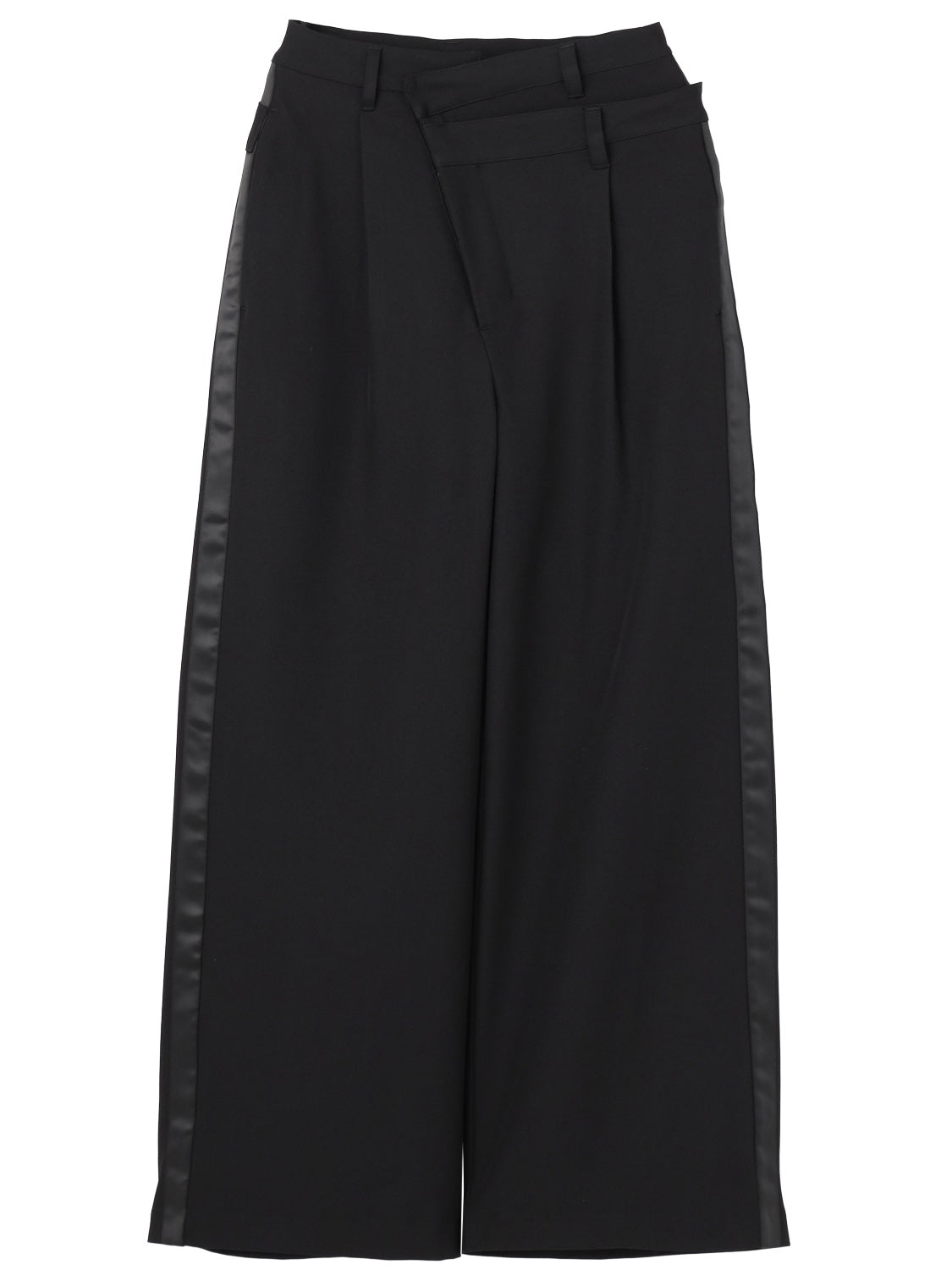 ダブル Waist ライン スラックス