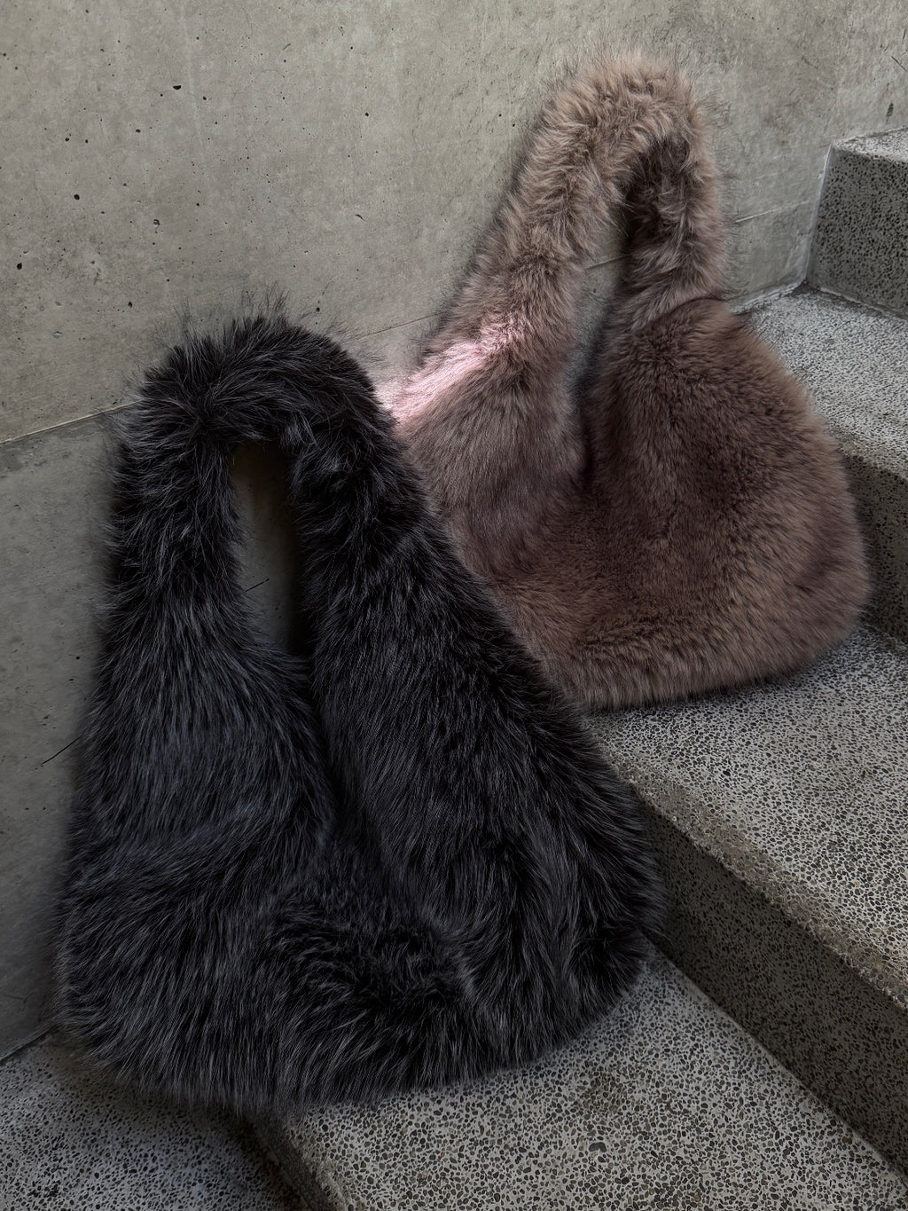グラデーション Fur トートバッグ