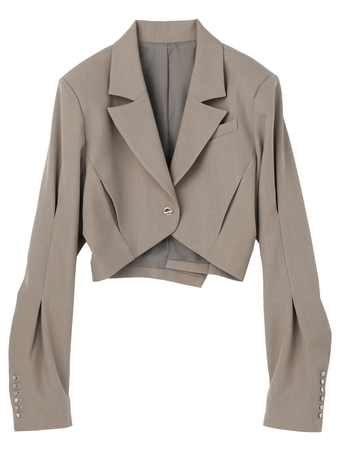 インタック Cropped テーラードジャケット