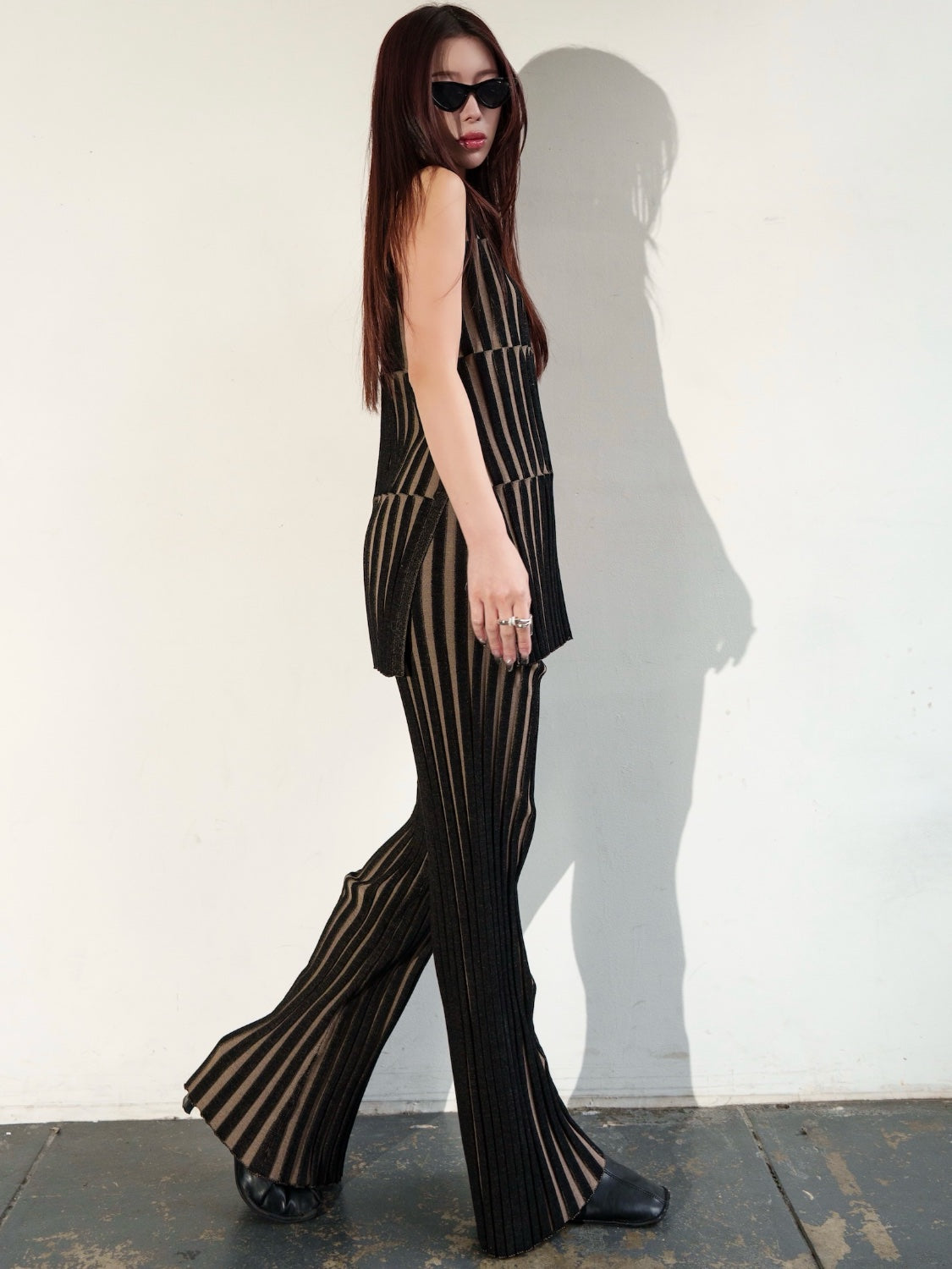 Multi ボーダー KNIT Set-up