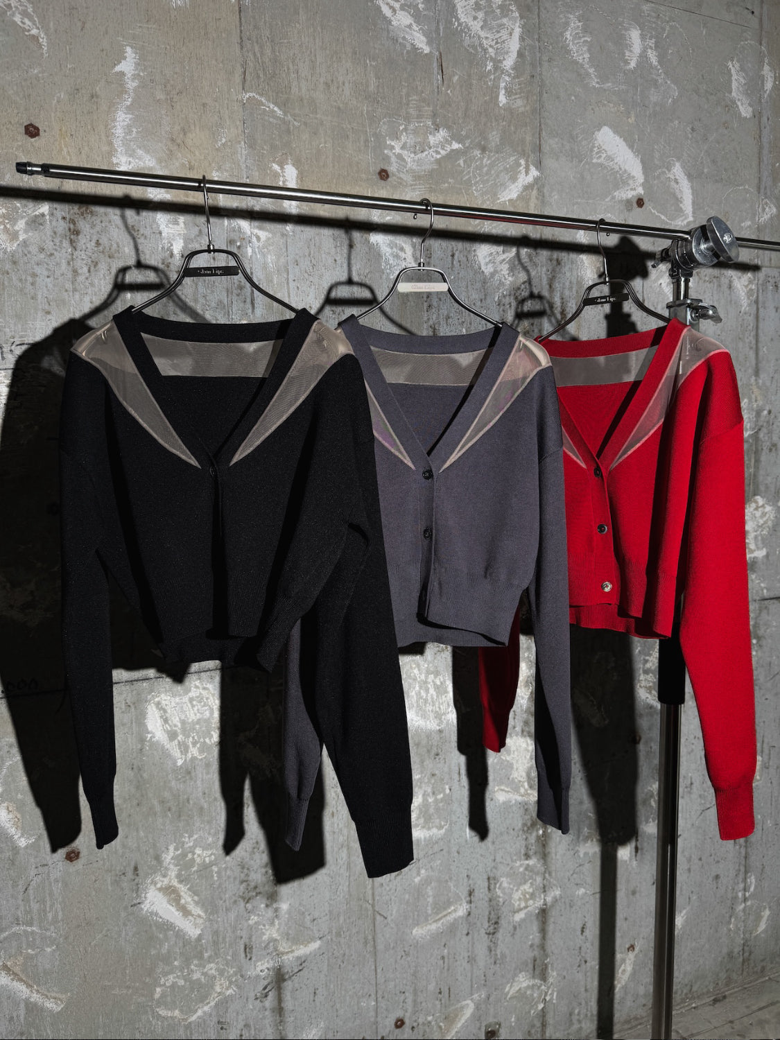 シアー Switch KNIT カーデトップス