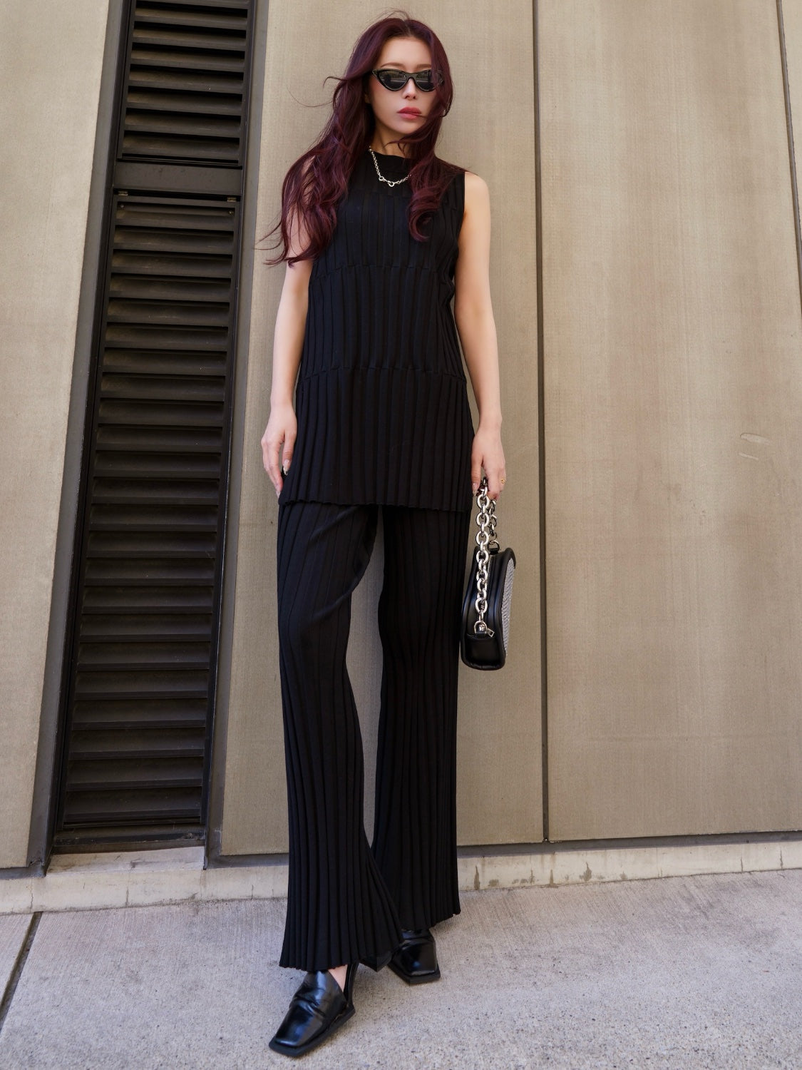 Multi ボーダー KNIT Set-up