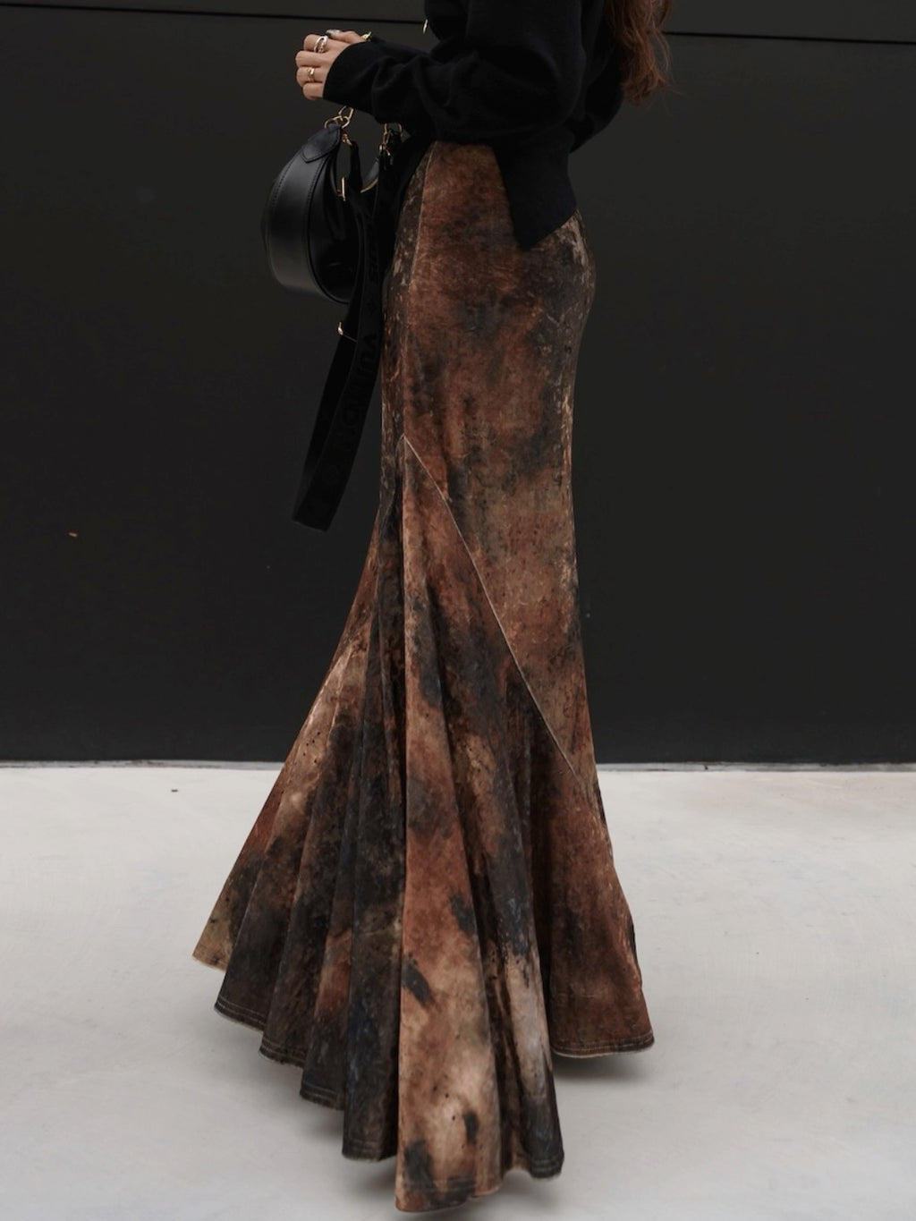 Crash velour マーメイド スカート