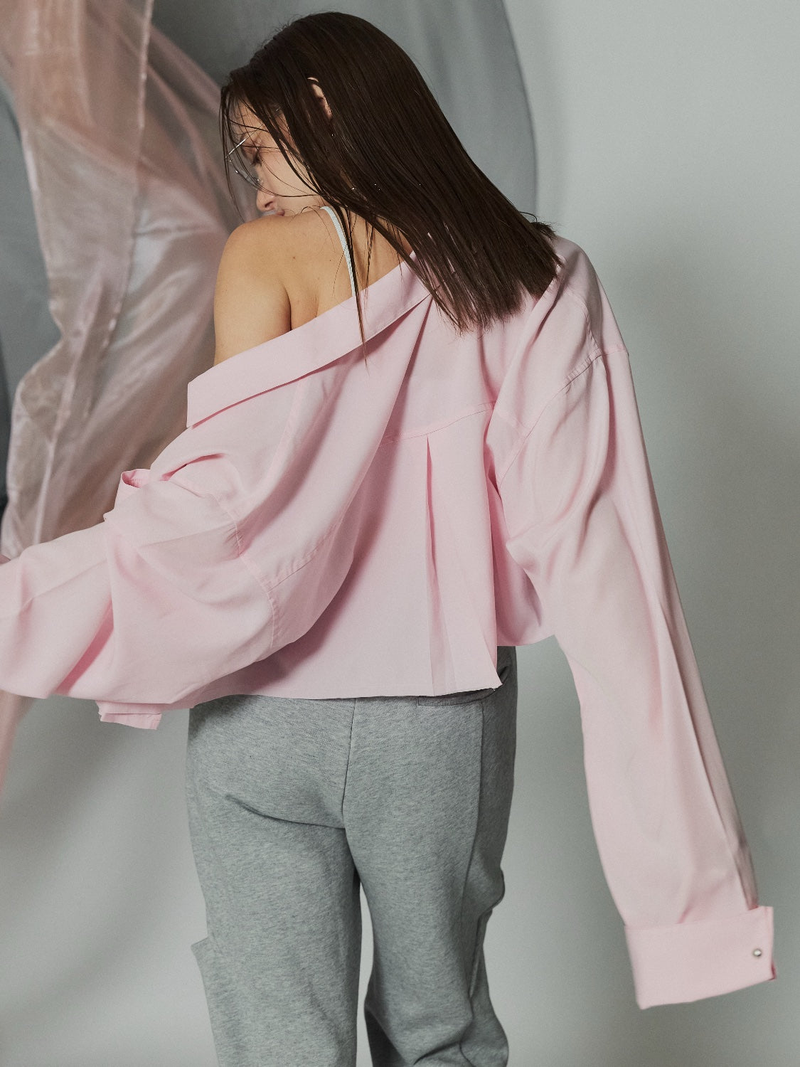 カットオフ Cropped ブラウス