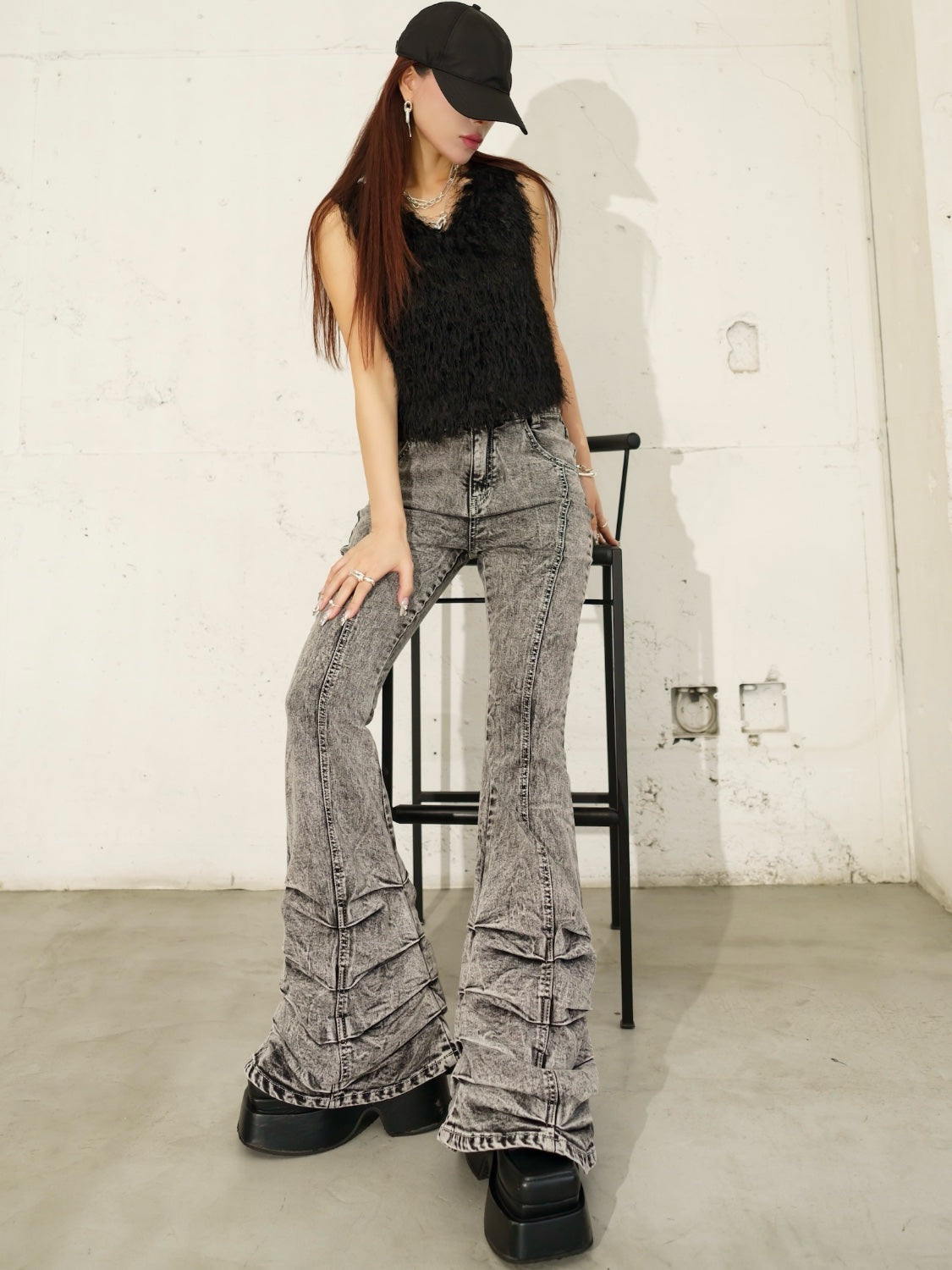 MODEL：159cm<br>着用サイズ：0