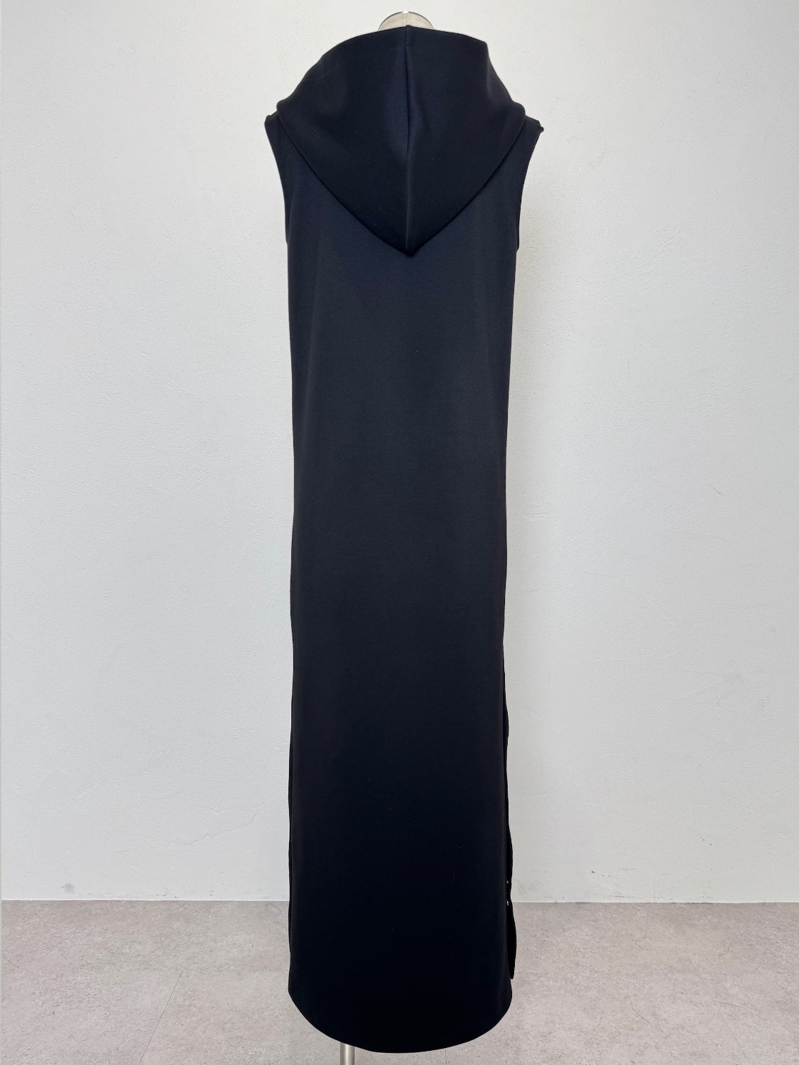 Satin ライン フーディ ーワンピース