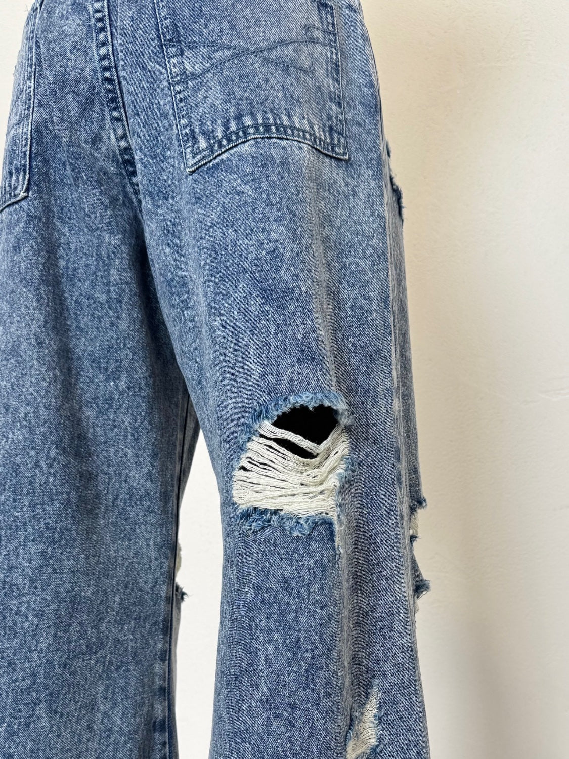 ダメージ ワイド DENIM