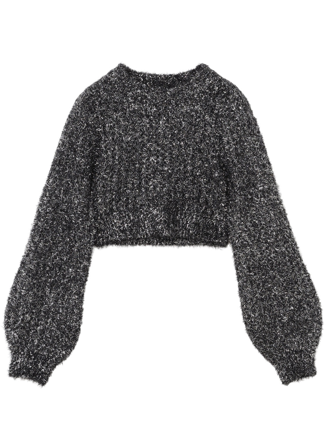 Cropped ラメ KNIT トップス