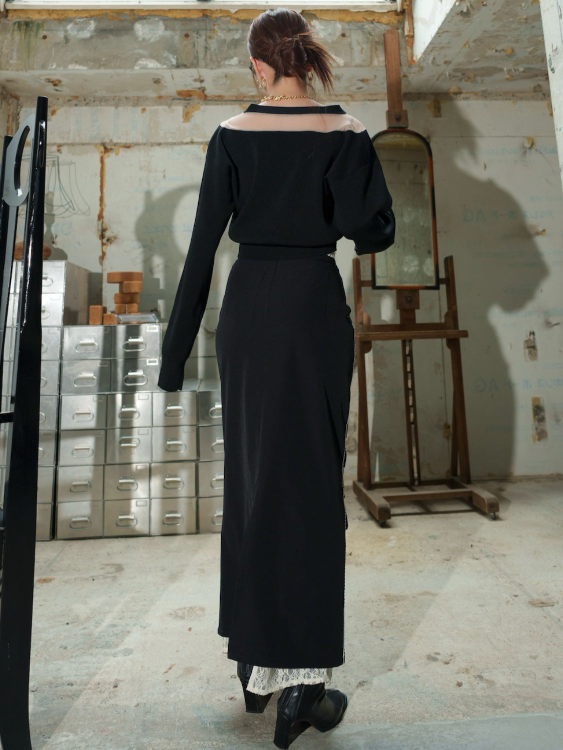 シアー Switch KNIT カーデトップス