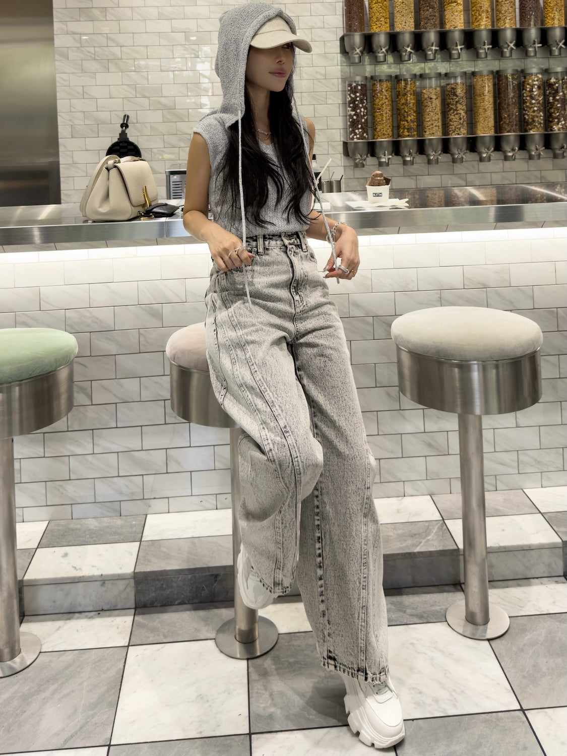 ダイアゴナル シーム ワイド DENIM