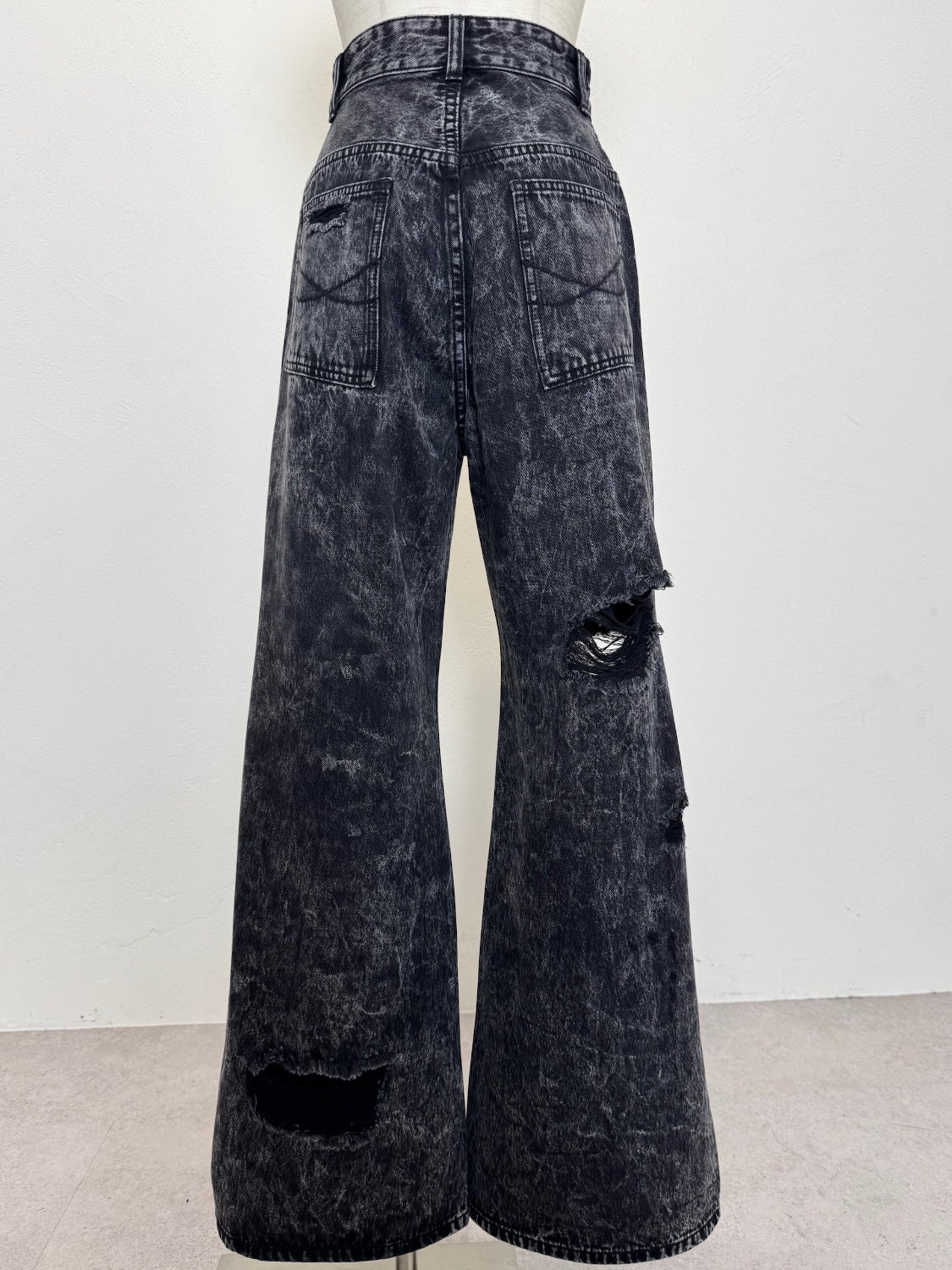 ダメージ ワイド DENIM