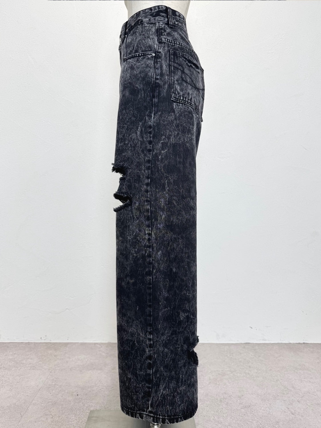 ダメージ ワイド DENIM