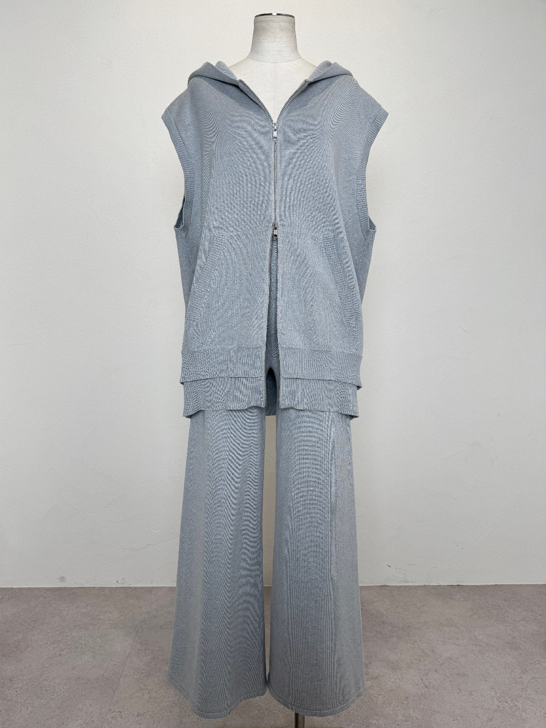 レイヤーライク フーディー KNIT セットアップ