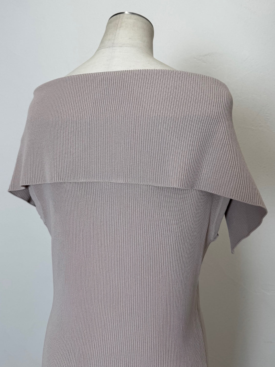 フロントZip オフショル KNITワンピース