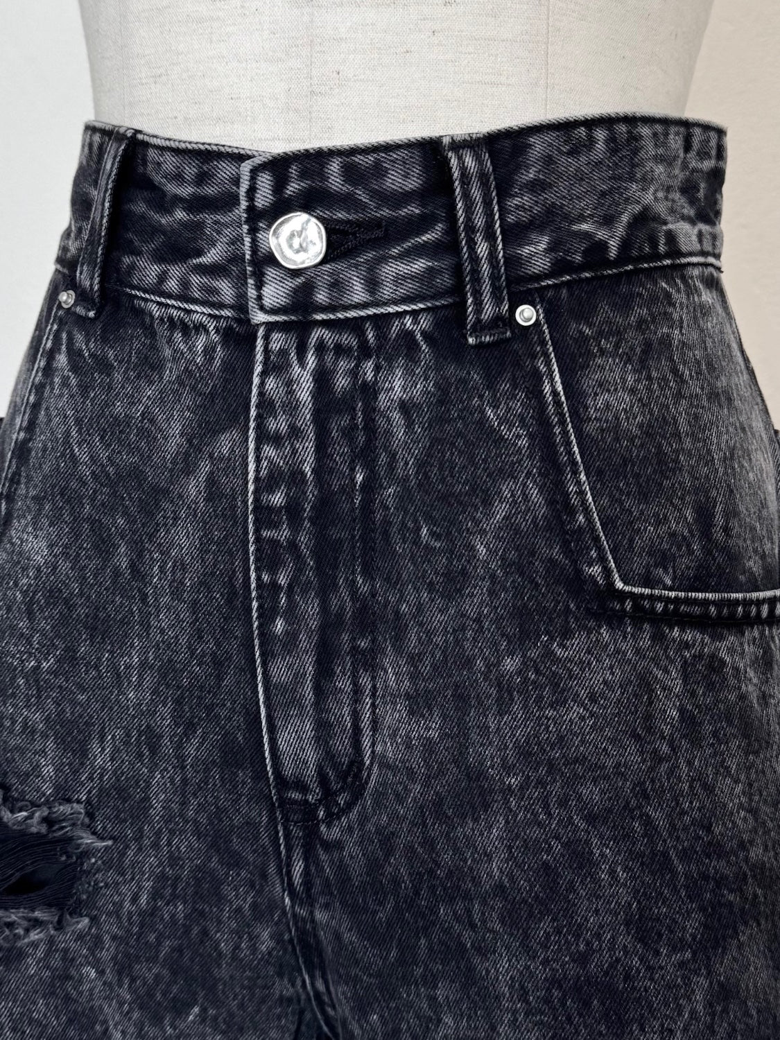 ダメージ ワイド DENIM