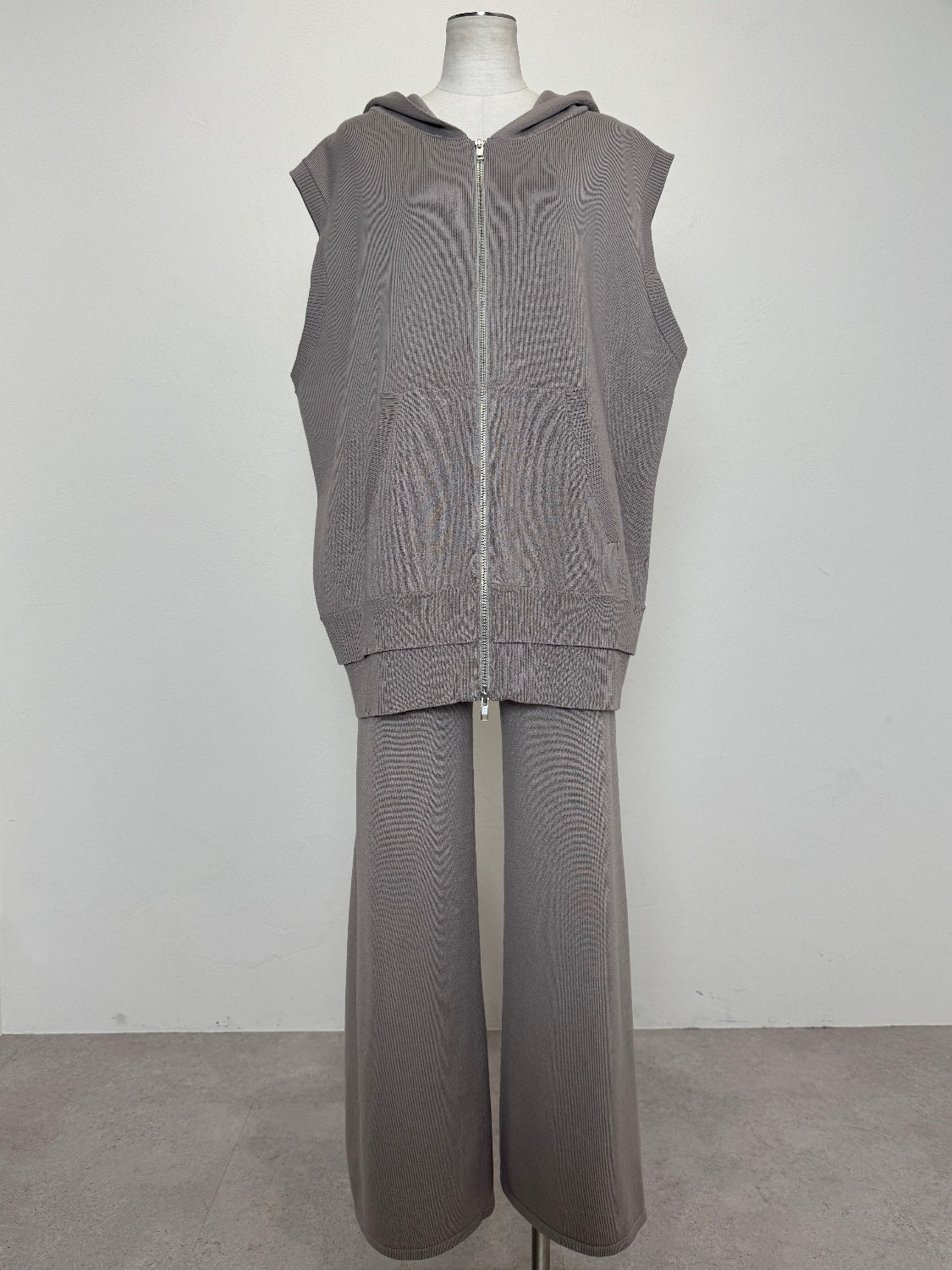 レイヤーライク フーディー KNIT セットアップ