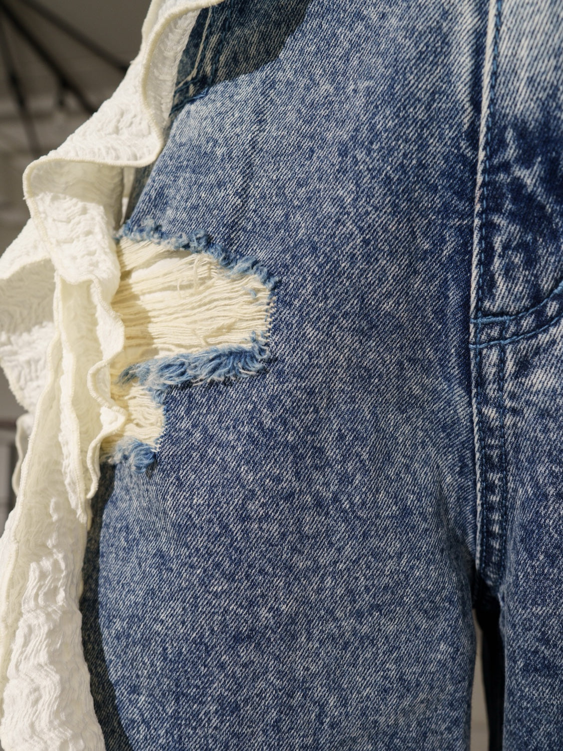 ダメージ ワイド DENIM