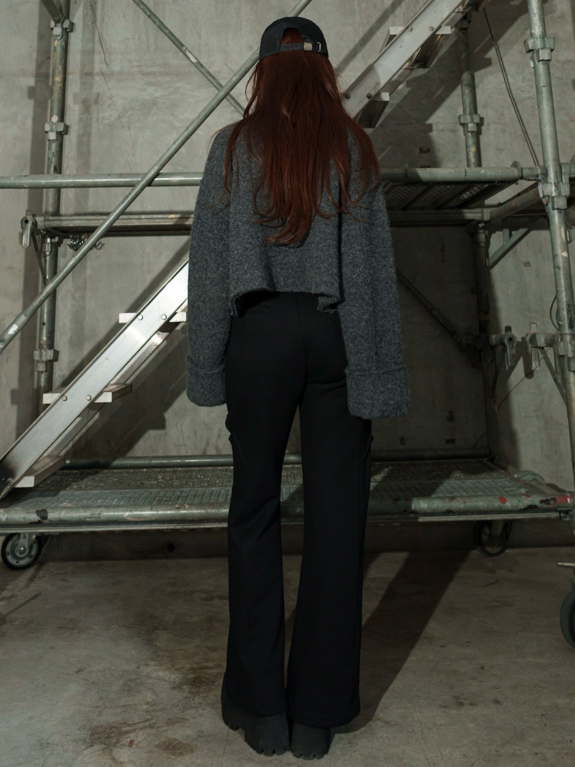 メルトンライク KNIT Zip コート