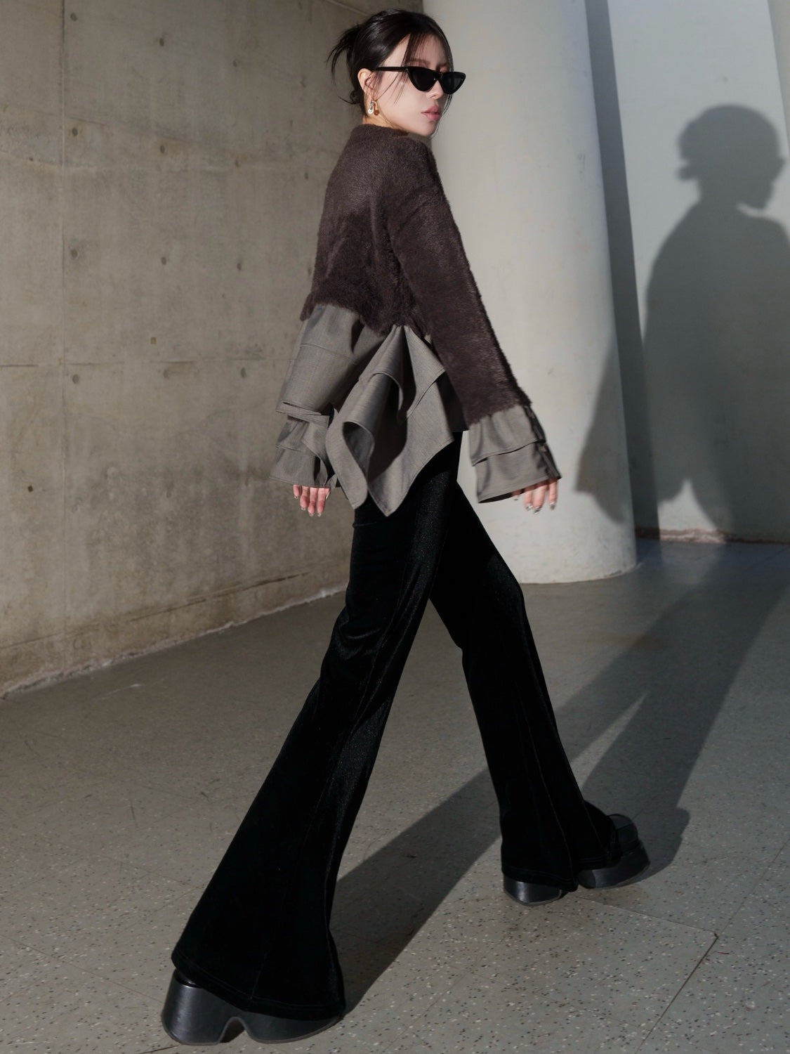 MODEL：159cm<br>COLOR：ブラウン