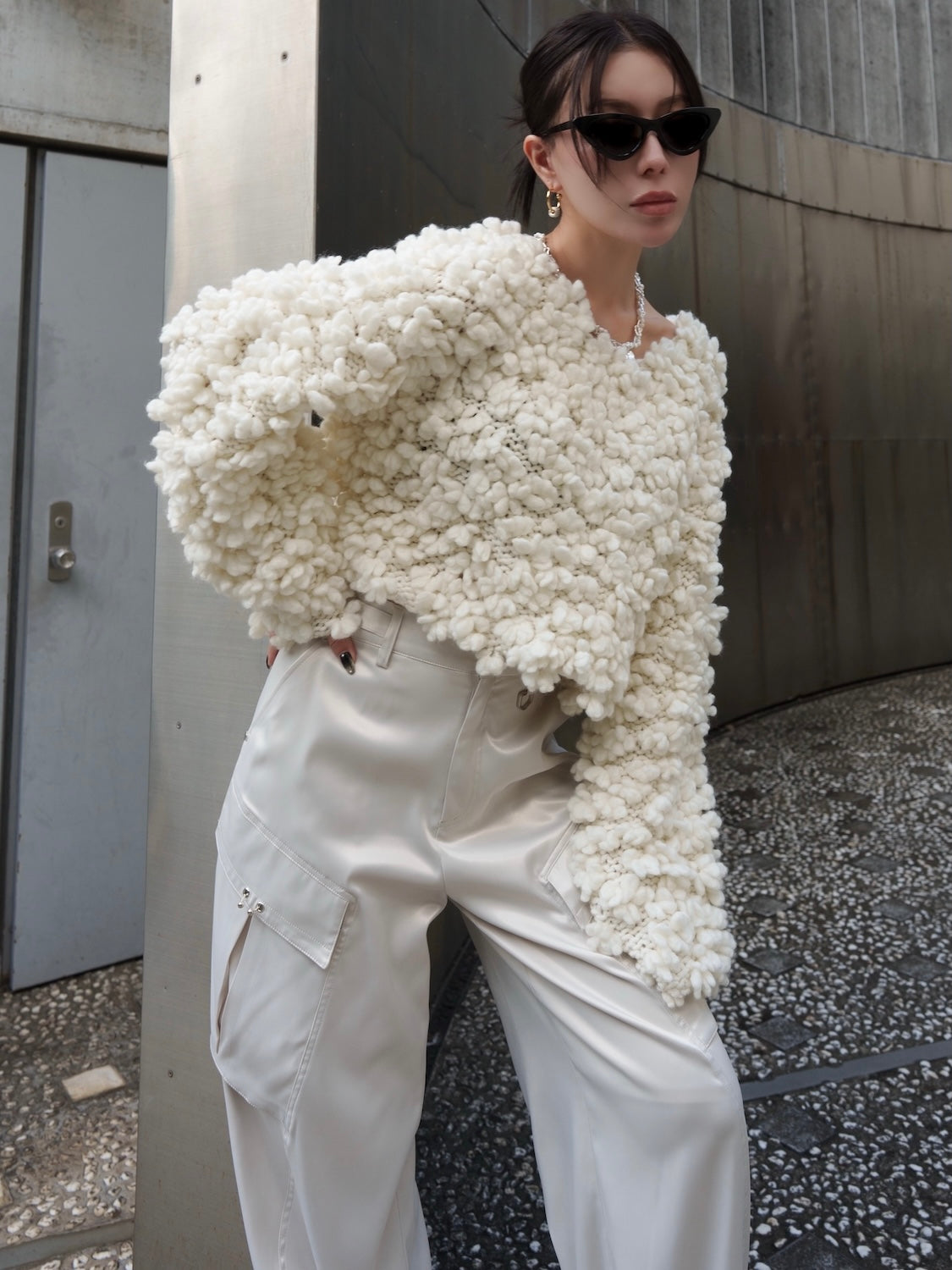 Wool Hand KNIT プルオーバー