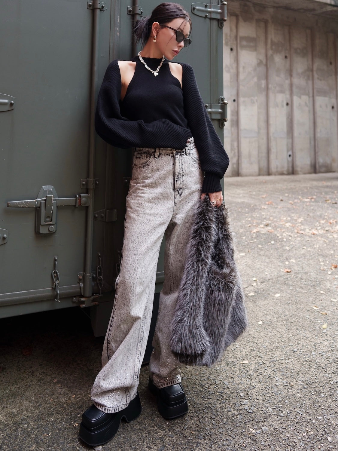 グラデストーン ストレート DENIM