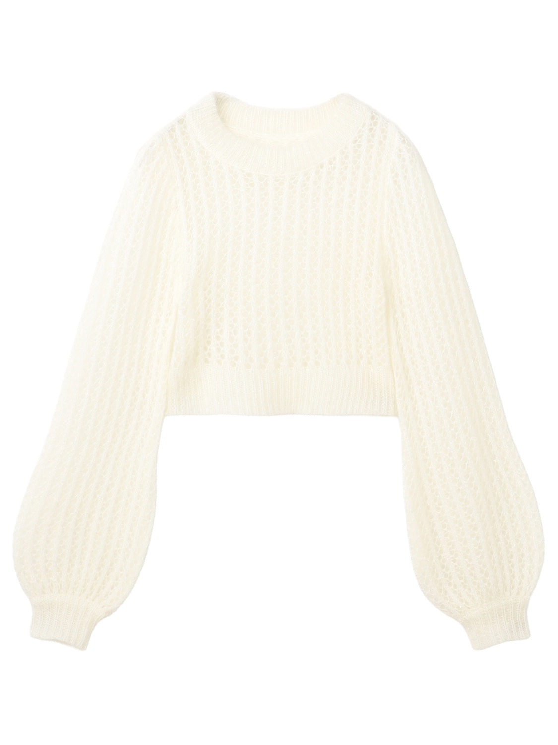 Cropped ラメ KNIT トップス